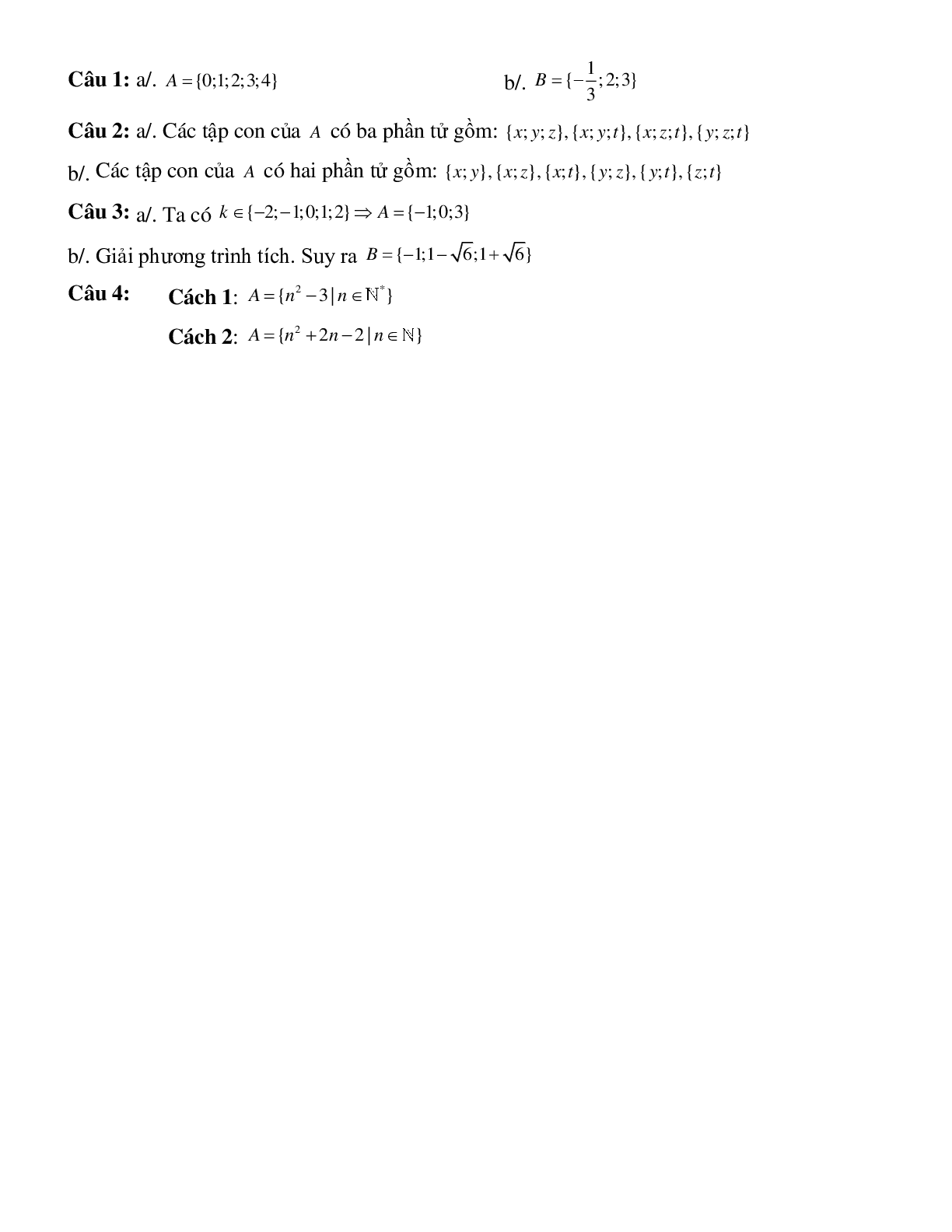 Bài tập tự luyện tập con của một tập hợp Toán 10 (trang 3)