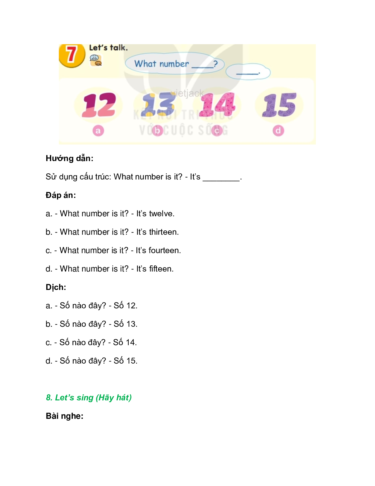 Tiếng Anh lớp 2 Unit 13 Lesson 3 trang 59 – Kết nối tri thức (trang 2)