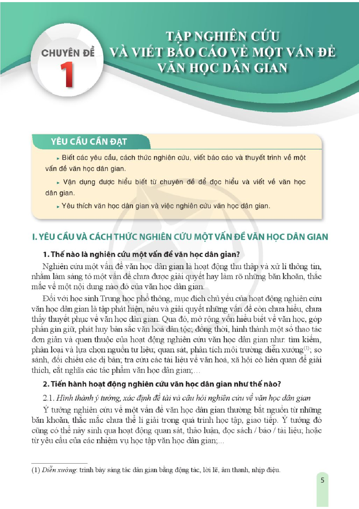 Chuyên đề học tập Ngữ văn 10 Cánh diều pdf (trang 6)