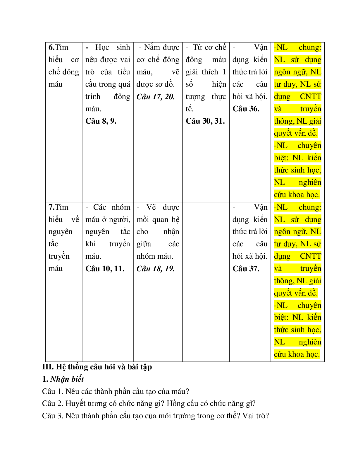 Giáo Án Sinh Học 8 Bài 13 - CV5512 (trang 6)