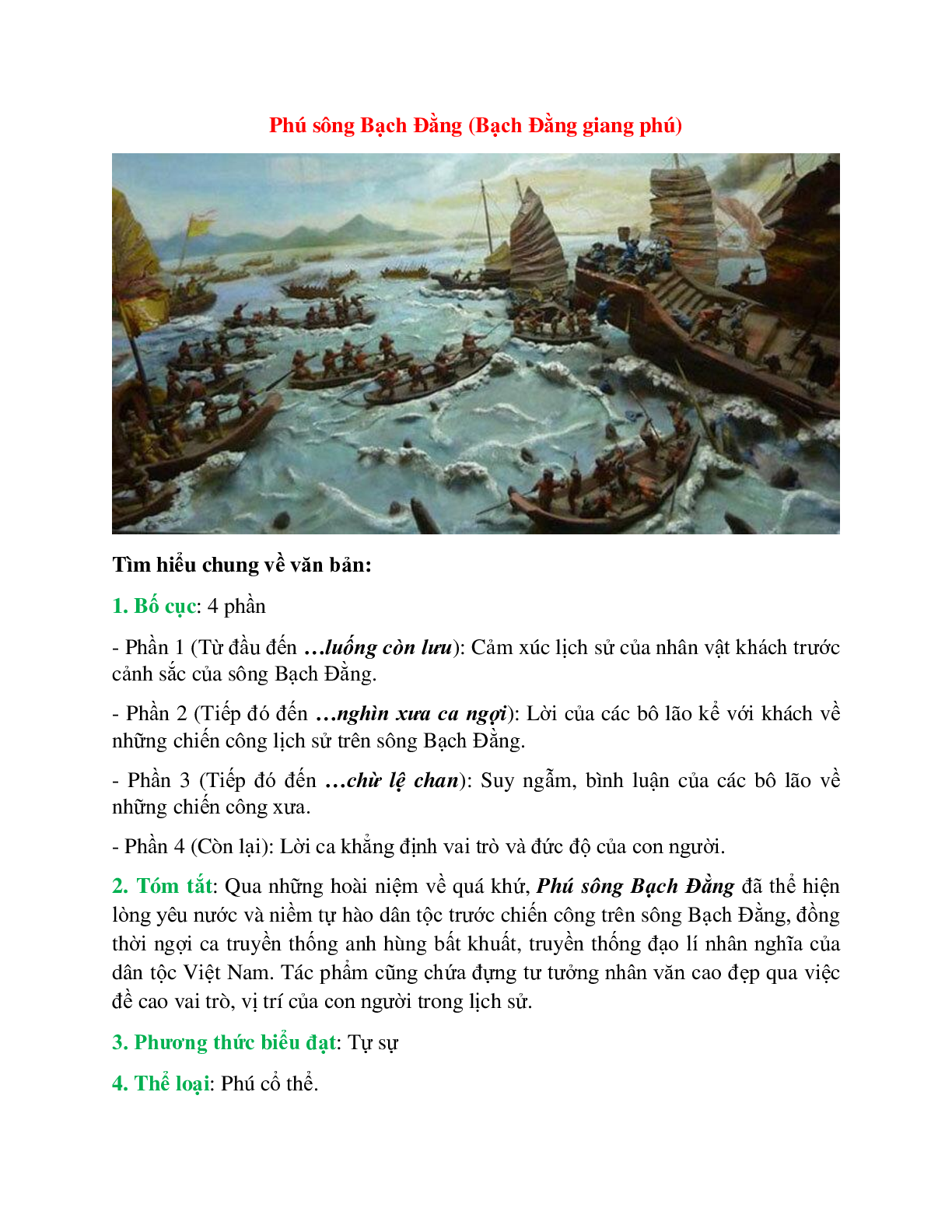 Phú sông Bạch Đằng – Ngữ văn lớp 10 (trang 1)