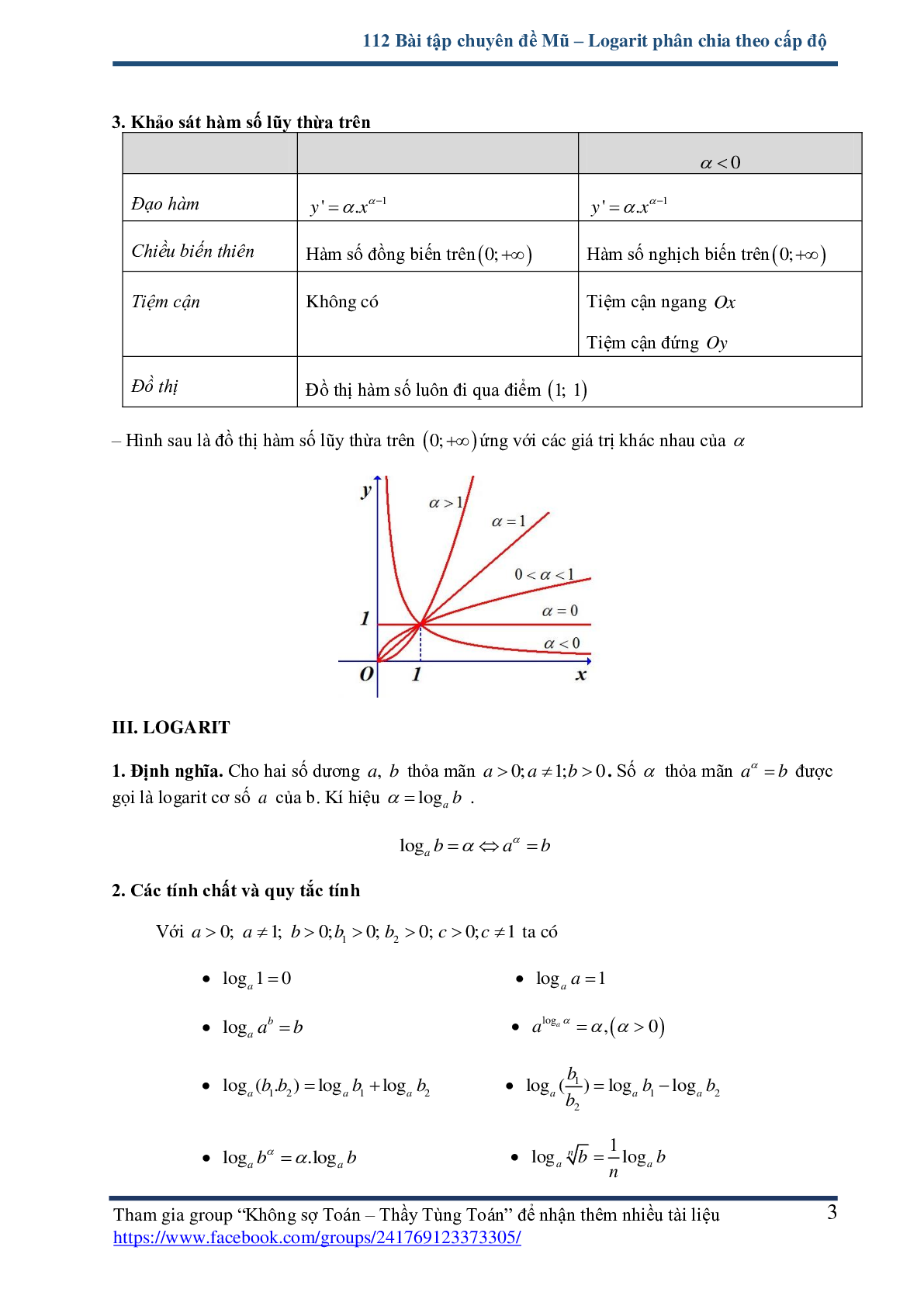 112 bài tập chuyên đề mũ và logarit - có lời giải chi tiết (trang 3)