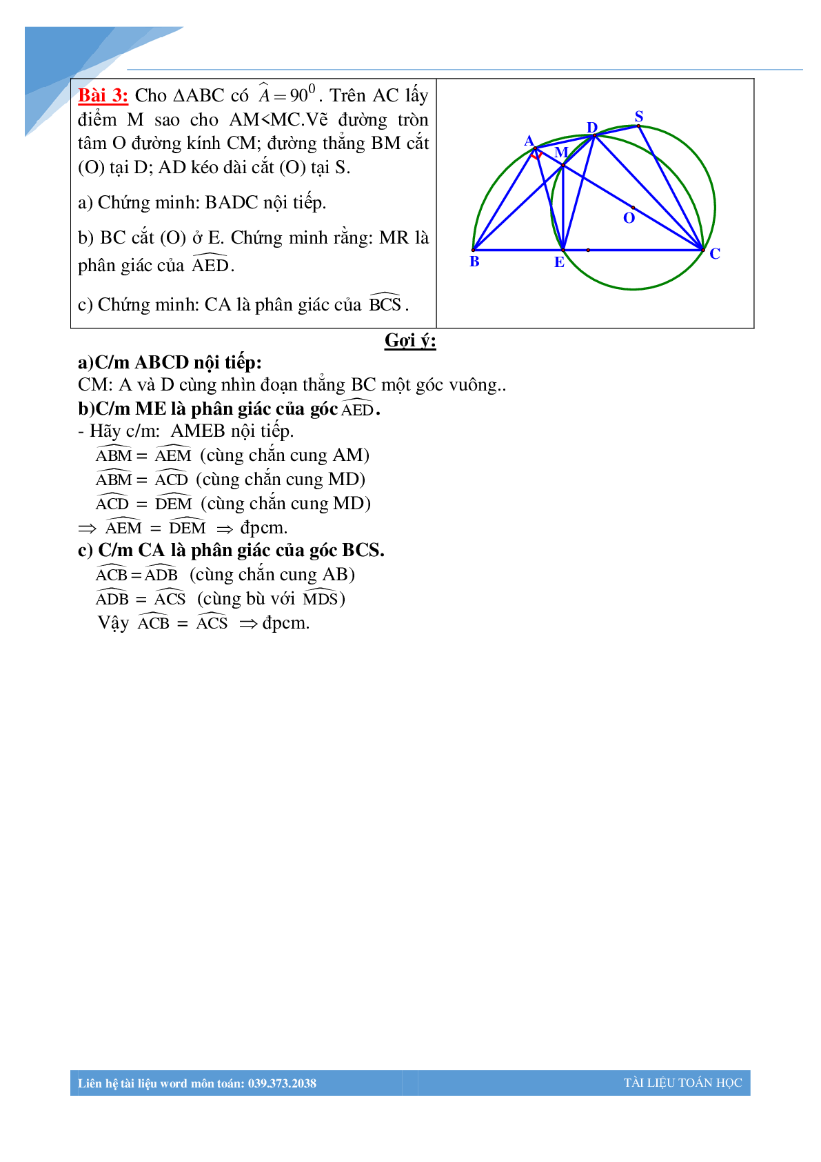 100 bài toán hình học luyện thi vào lớp 10 (trang 3)