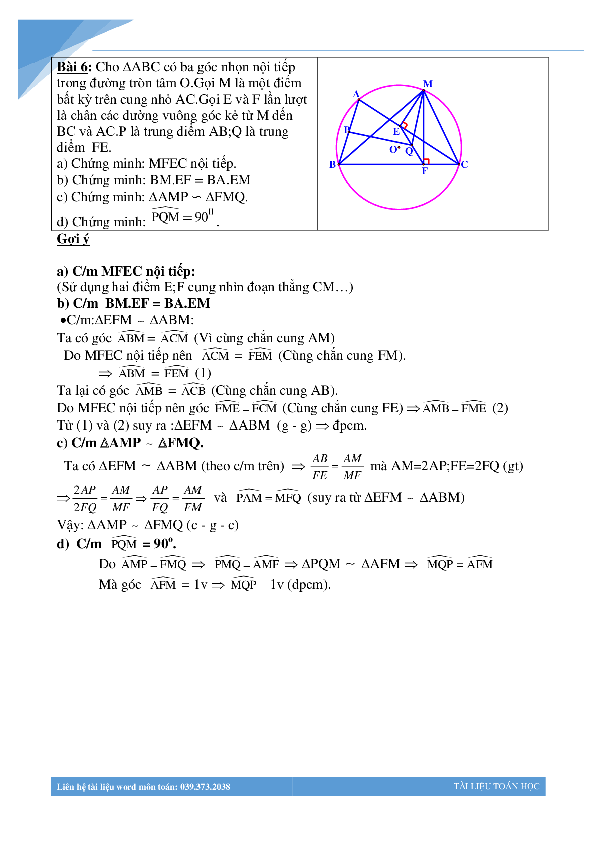 100 bài toán hình học luyện thi vào lớp 10 (trang 6)