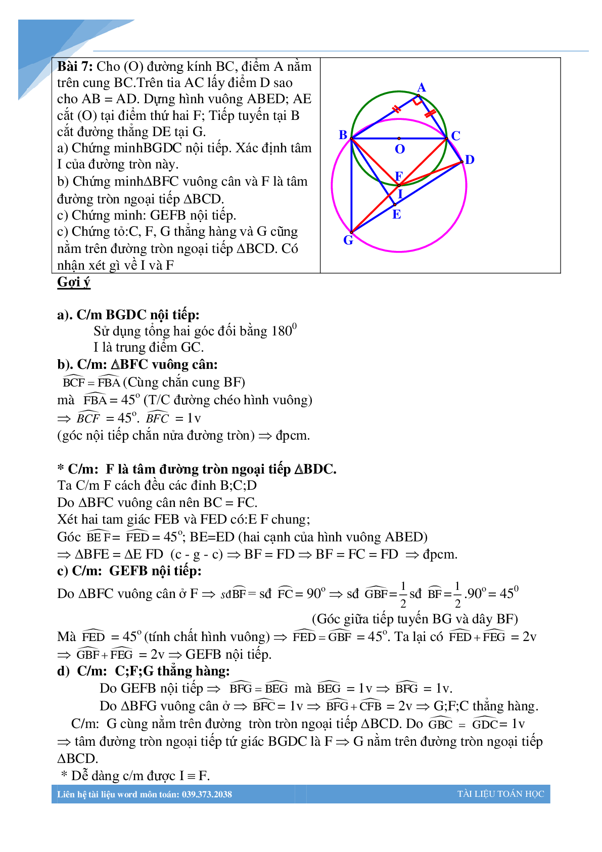 100 bài toán hình học luyện thi vào lớp 10 (trang 7)