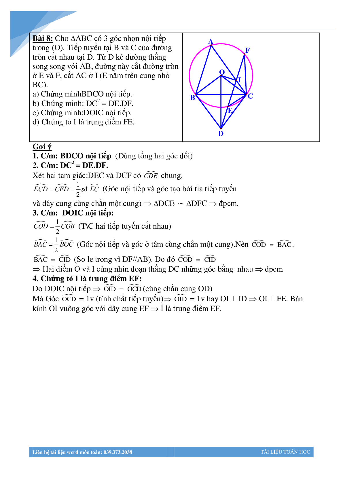 100 bài toán hình học luyện thi vào lớp 10 (trang 8)