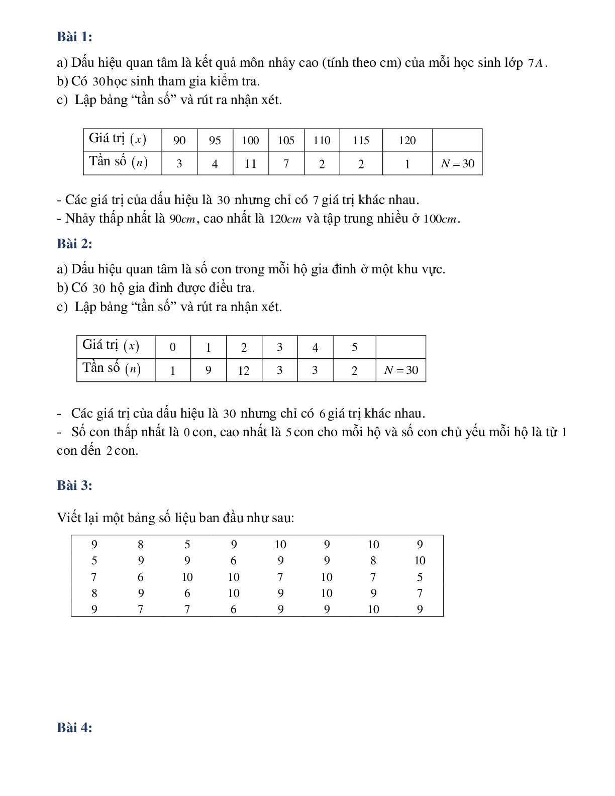Phiếu bài tập tuần 20 - Toán 7 (trang 2)
