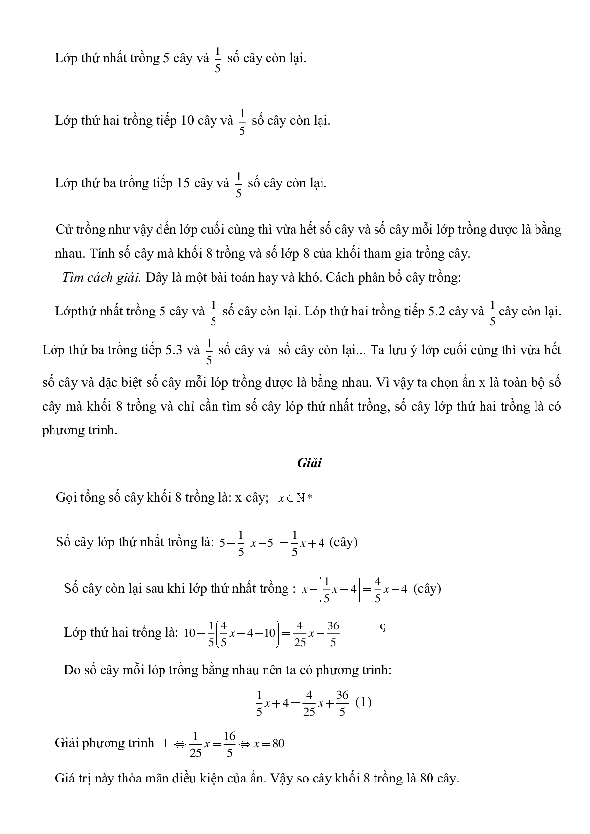 Giải toán bằng cách lập phương trình (trang 9)
