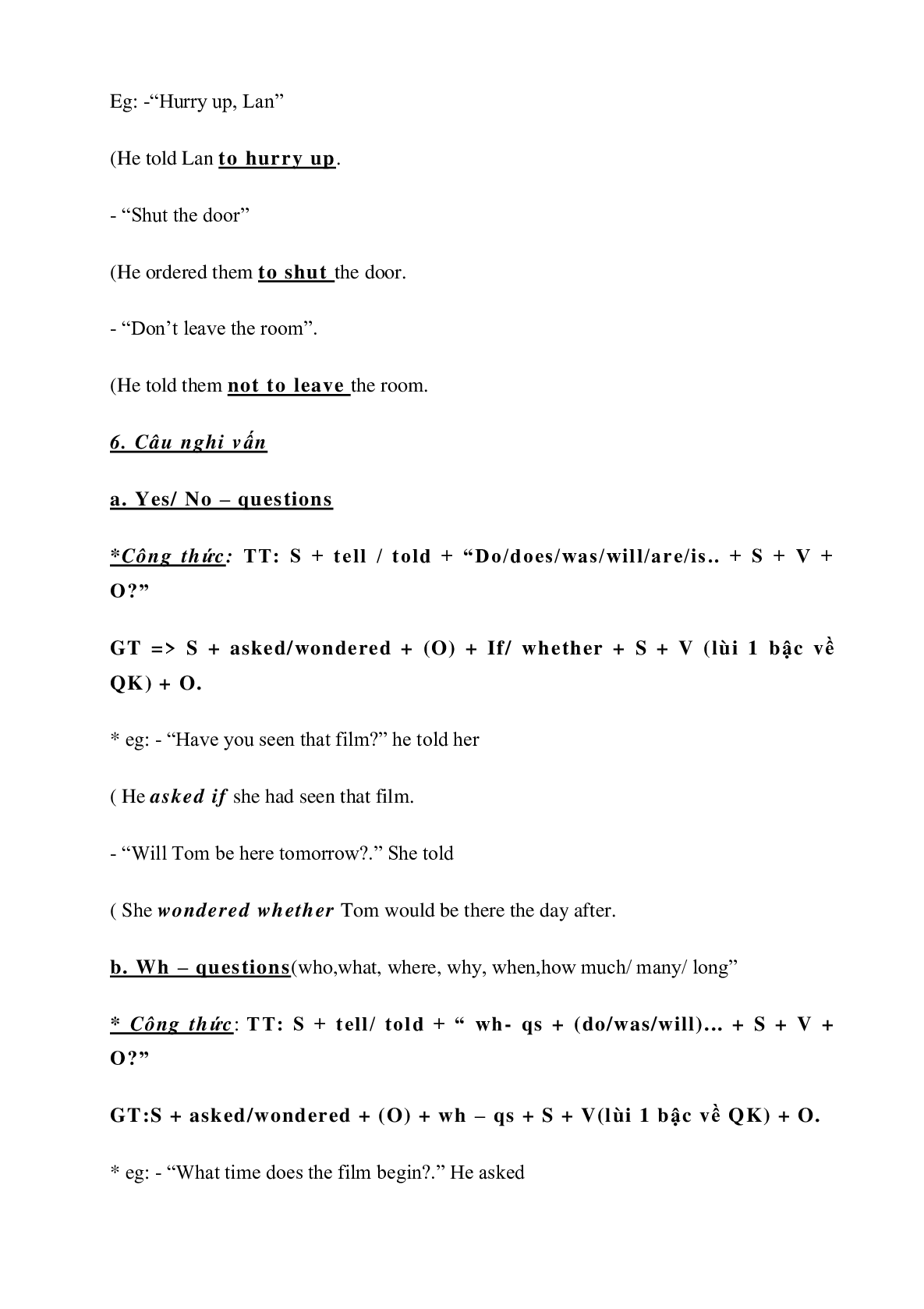 Ngữ pháp ôn thi cuối học kì 1 môn Tiếng Anh lớp 9 (trang 9)