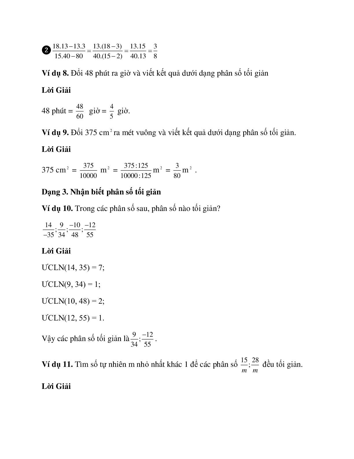 Hệ thống bài tập về tính chất cơ bản của phân số có lời giải (trang 4)