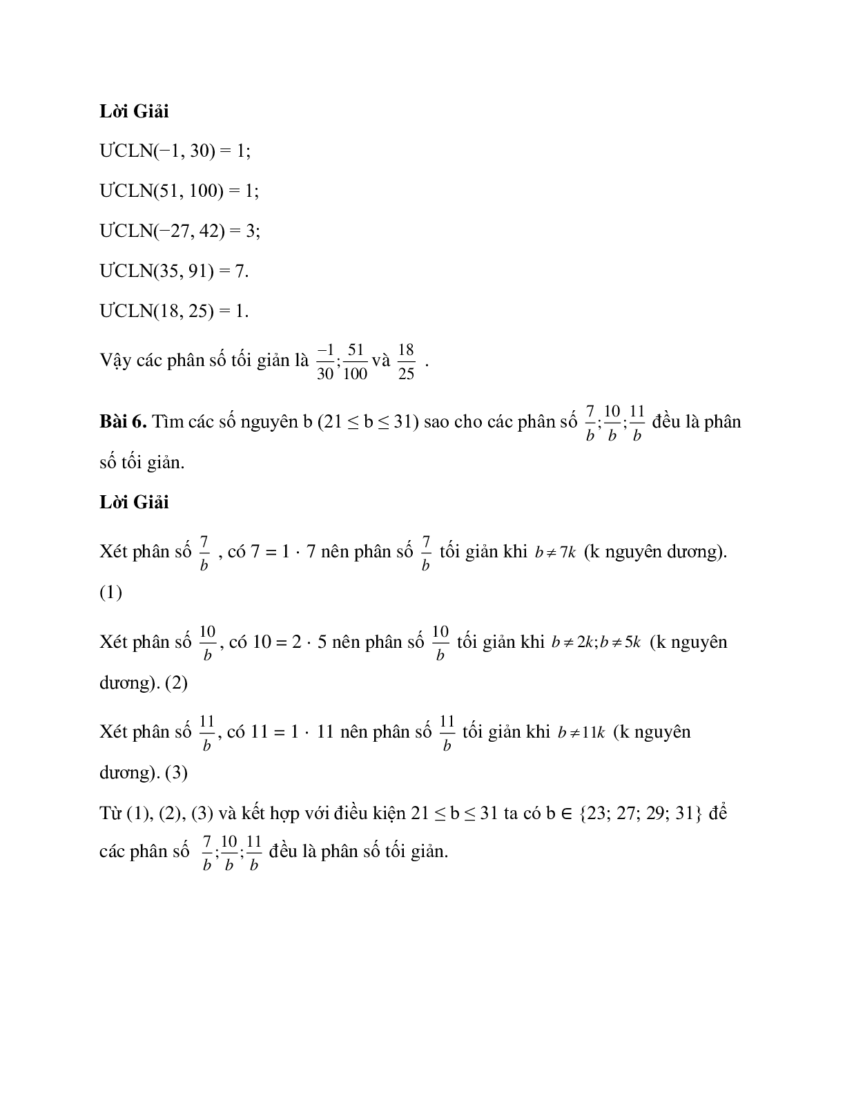 Hệ thống bài tập về tính chất cơ bản của phân số có lời giải (trang 8)