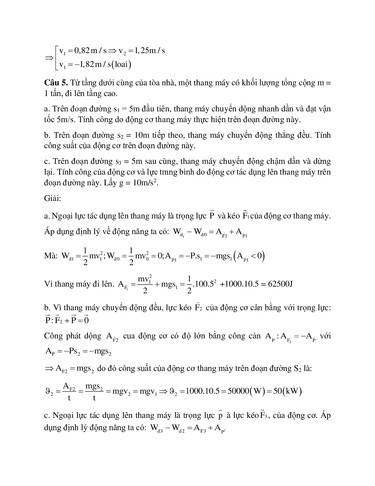 Bài tập về động năng - Định lý biến thiên động năng có lời giải chi tiết (trang 3)