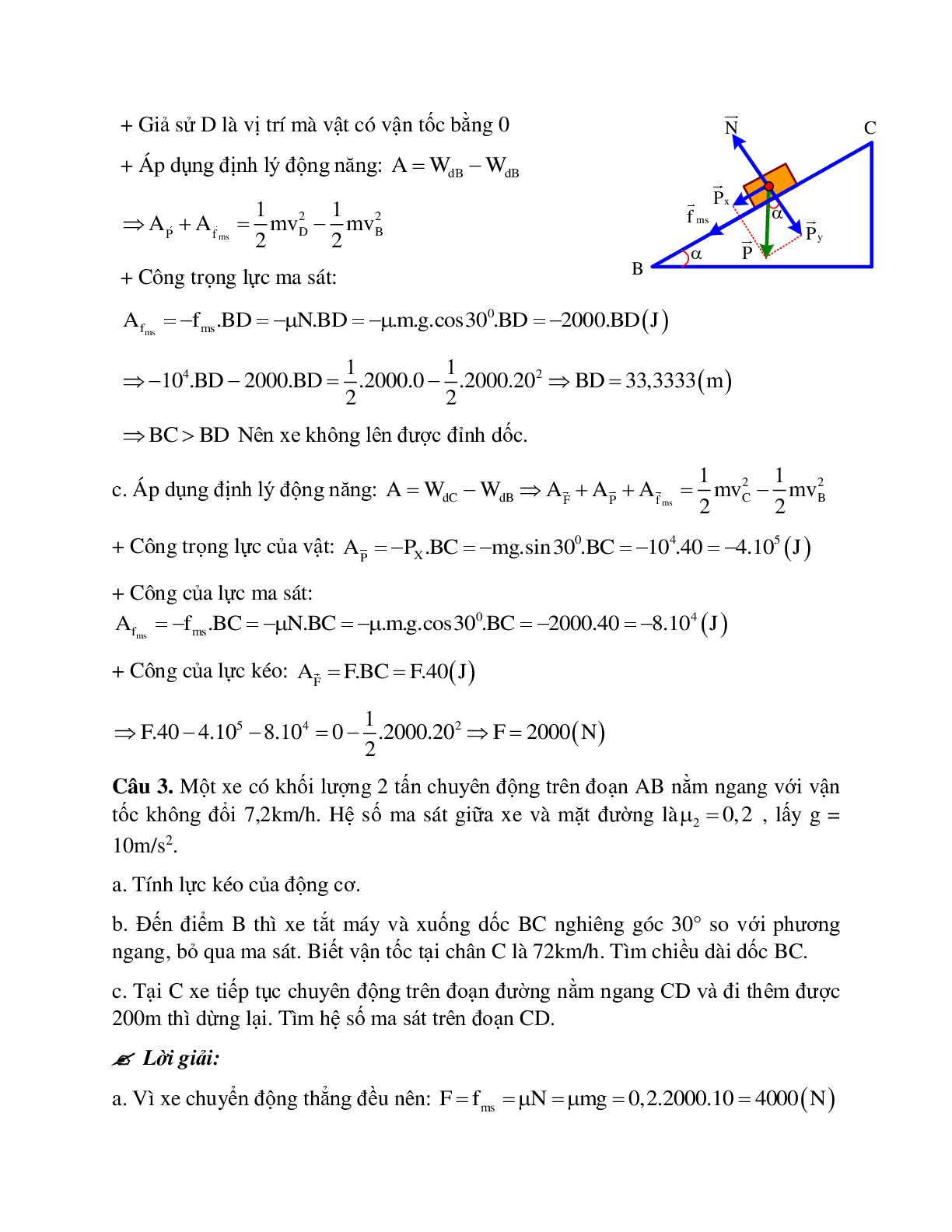 Bài tập về động năng - Định lý biến thiên động năng có lời giải chi tiết (trang 6)