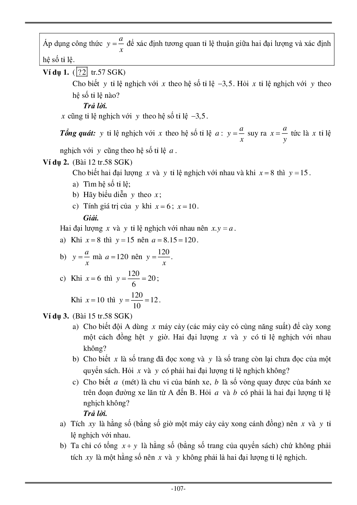 Lý thuyết Toán 7 có đáp án: Hàm số và đồ thị (trang 10)