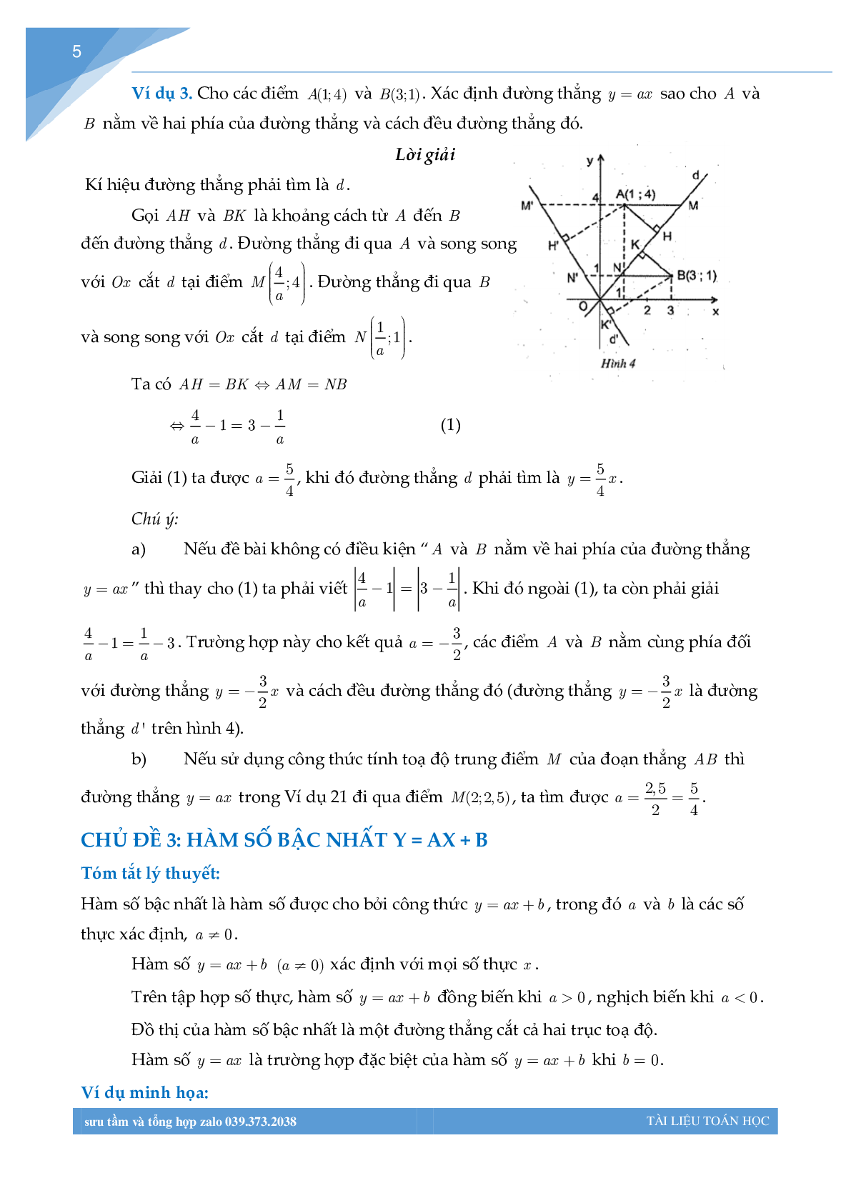 Chuyên đề hàm số bồi dưỡng học sinh giỏi toán THCS (trang 4)