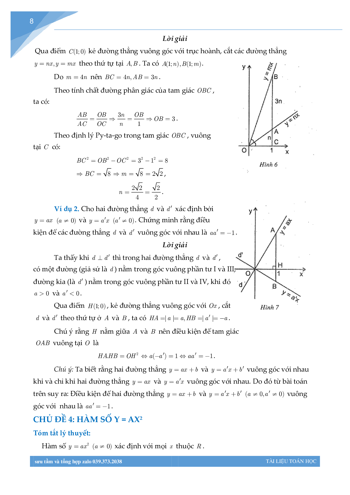 Chuyên đề hàm số bồi dưỡng học sinh giỏi toán THCS (trang 7)