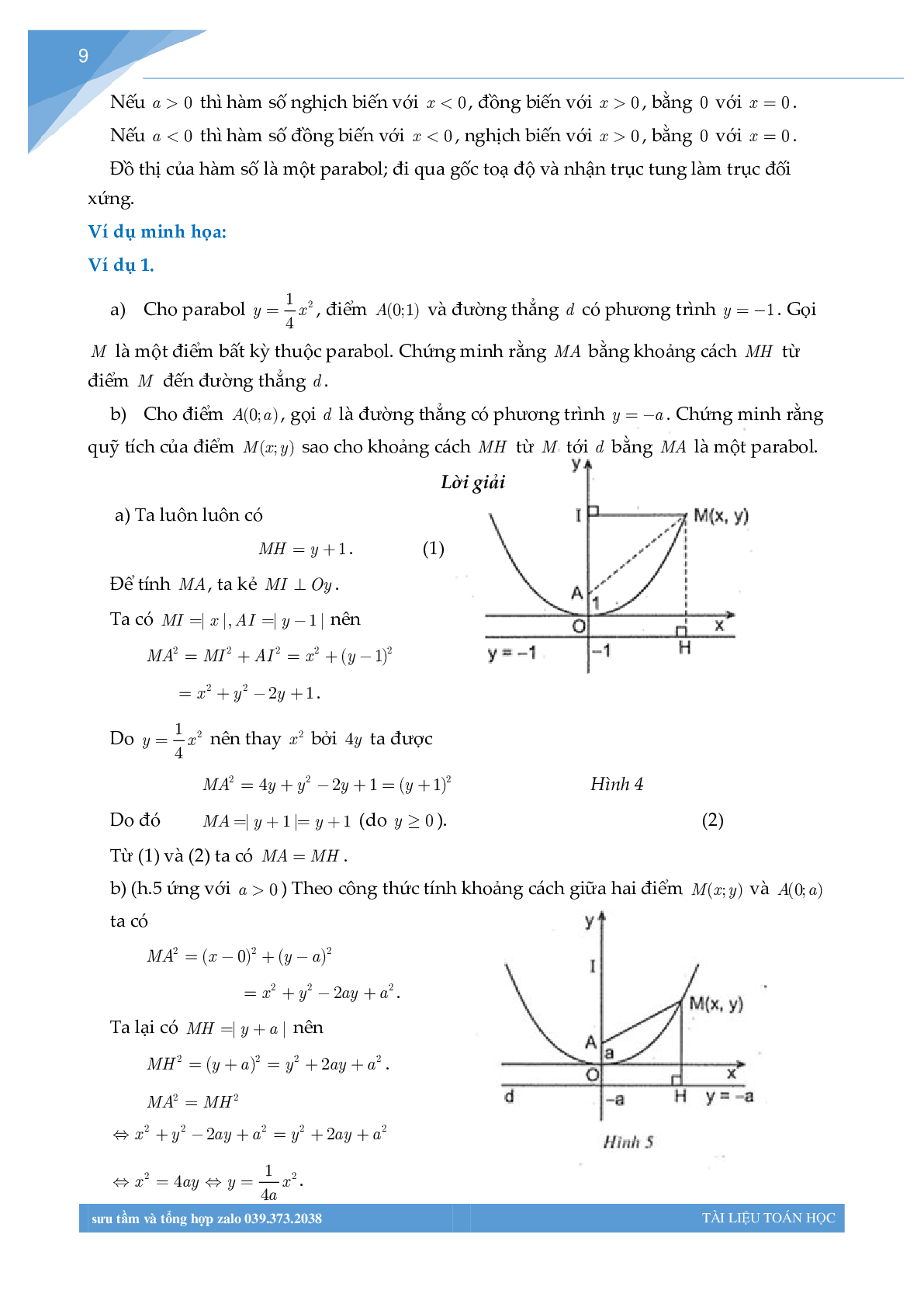 Chuyên đề hàm số bồi dưỡng học sinh giỏi toán THCS (trang 8)