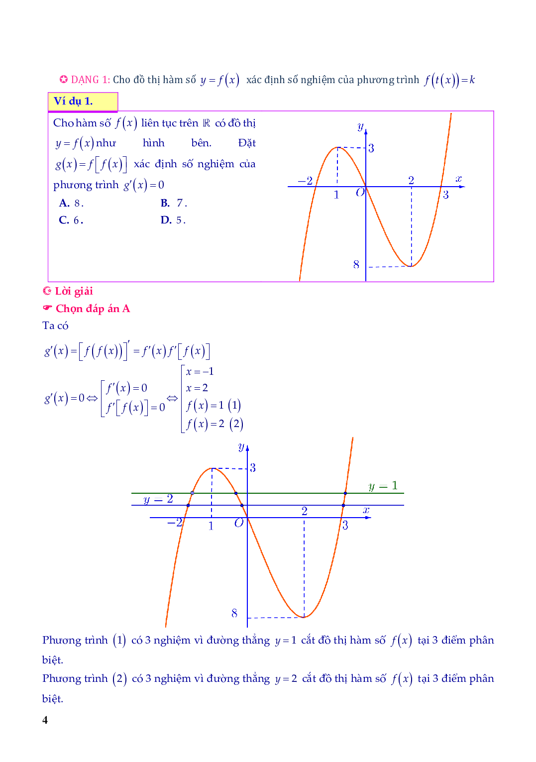 Chuyên đề giải và biện luận phương trình và bất phương trình dựa vào hàm số (trang 2)