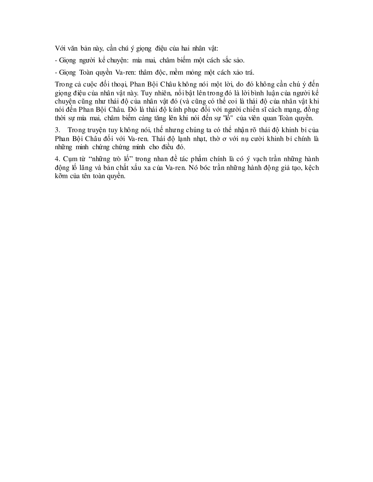 Soạn bài Những trò lố hay là Va-Ren và Phan Bội Châu - ngắn nhất Soạn văn 7 (trang 3)