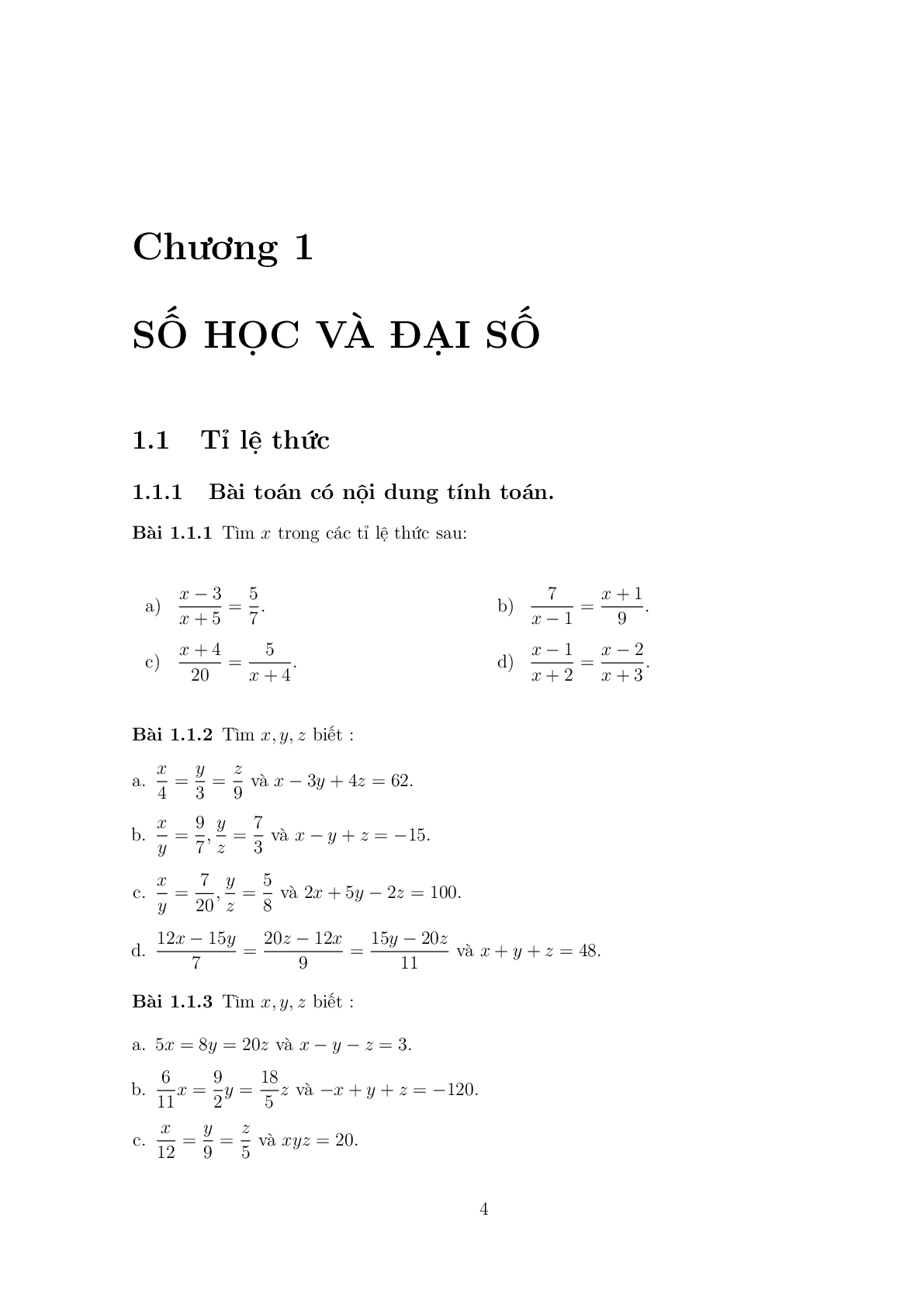 108 Bài toán chọn lọc Toán 7 có đáp án (trang 3)