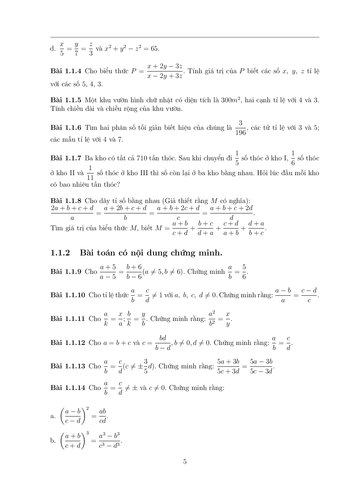 108 Bài toán chọn lọc Toán 7 có đáp án (trang 4)