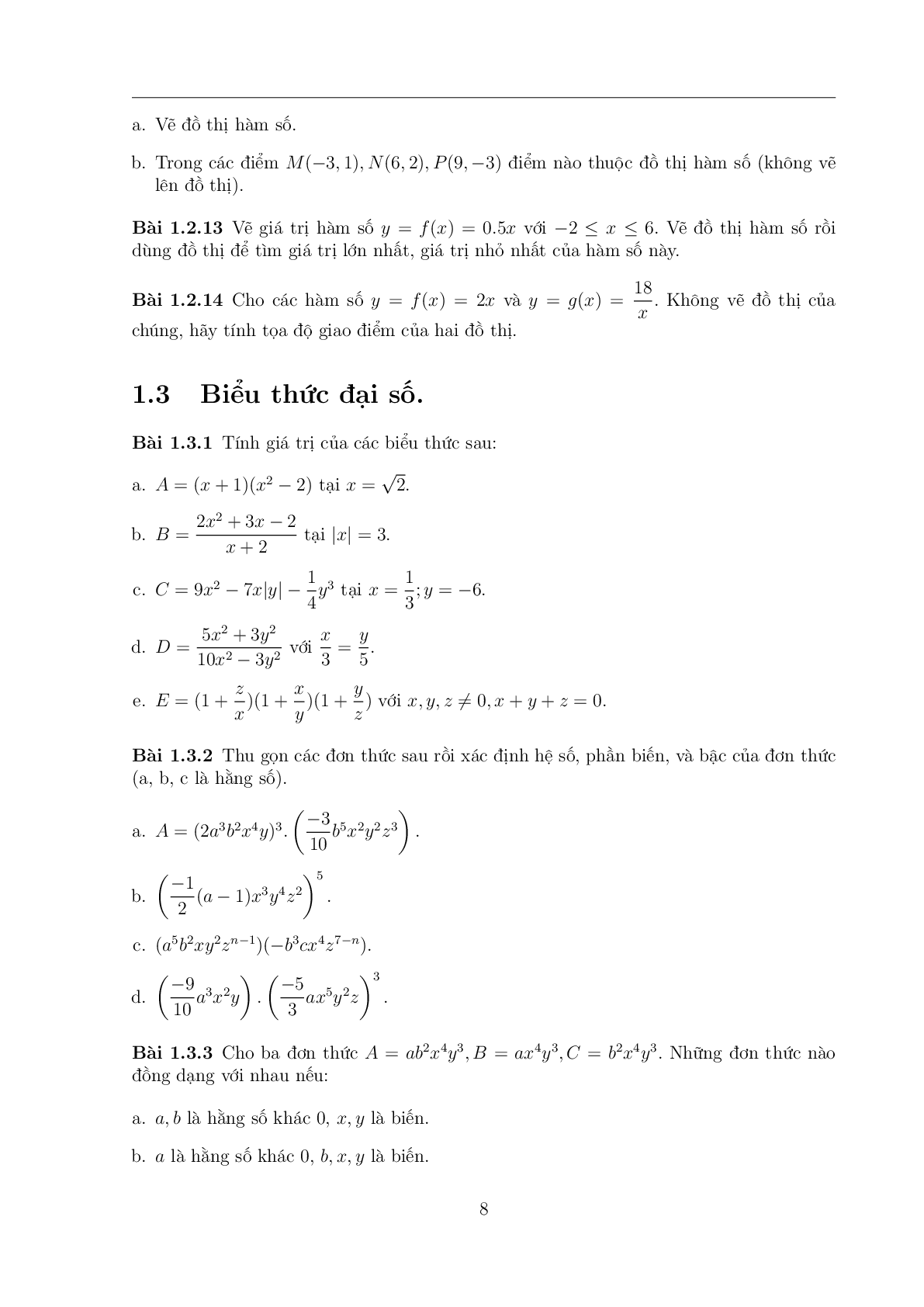 108 Bài toán chọn lọc Toán 7 có đáp án (trang 7)