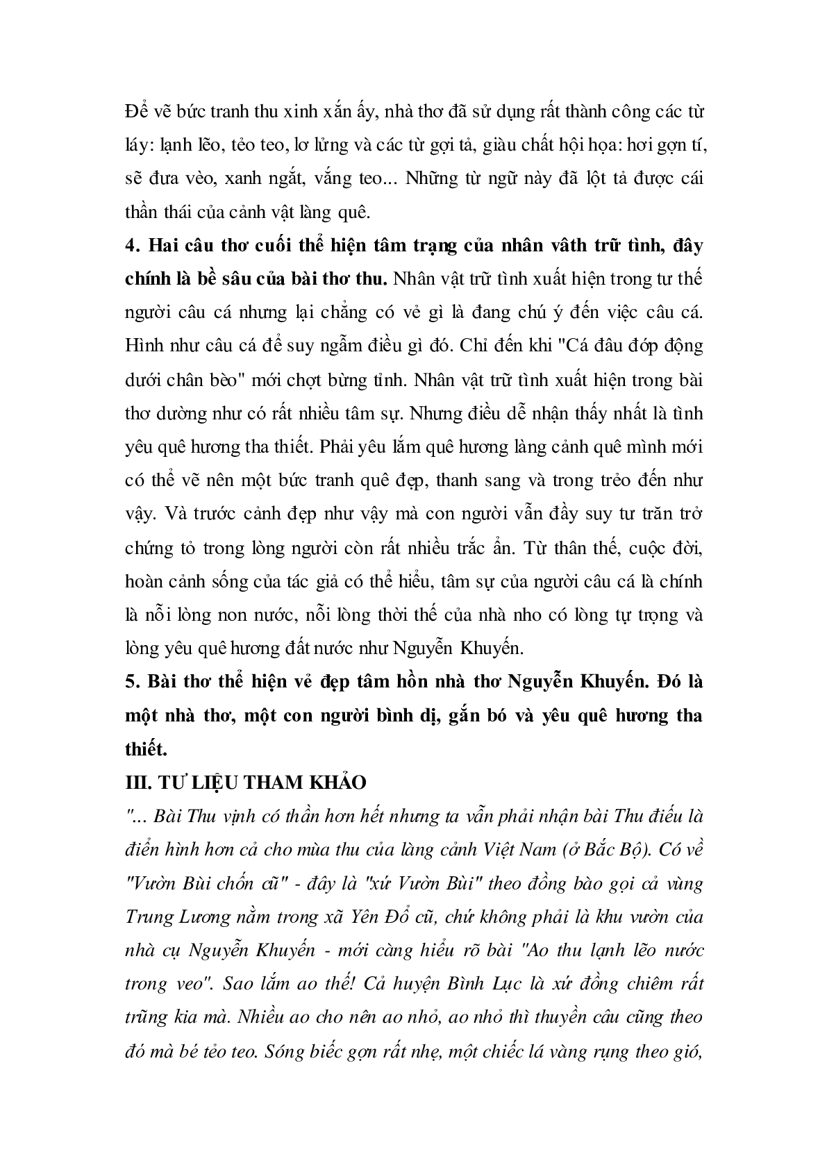 Soạn bài Thu điếu - ngắn nhất Soạn văn 11 (trang 3)