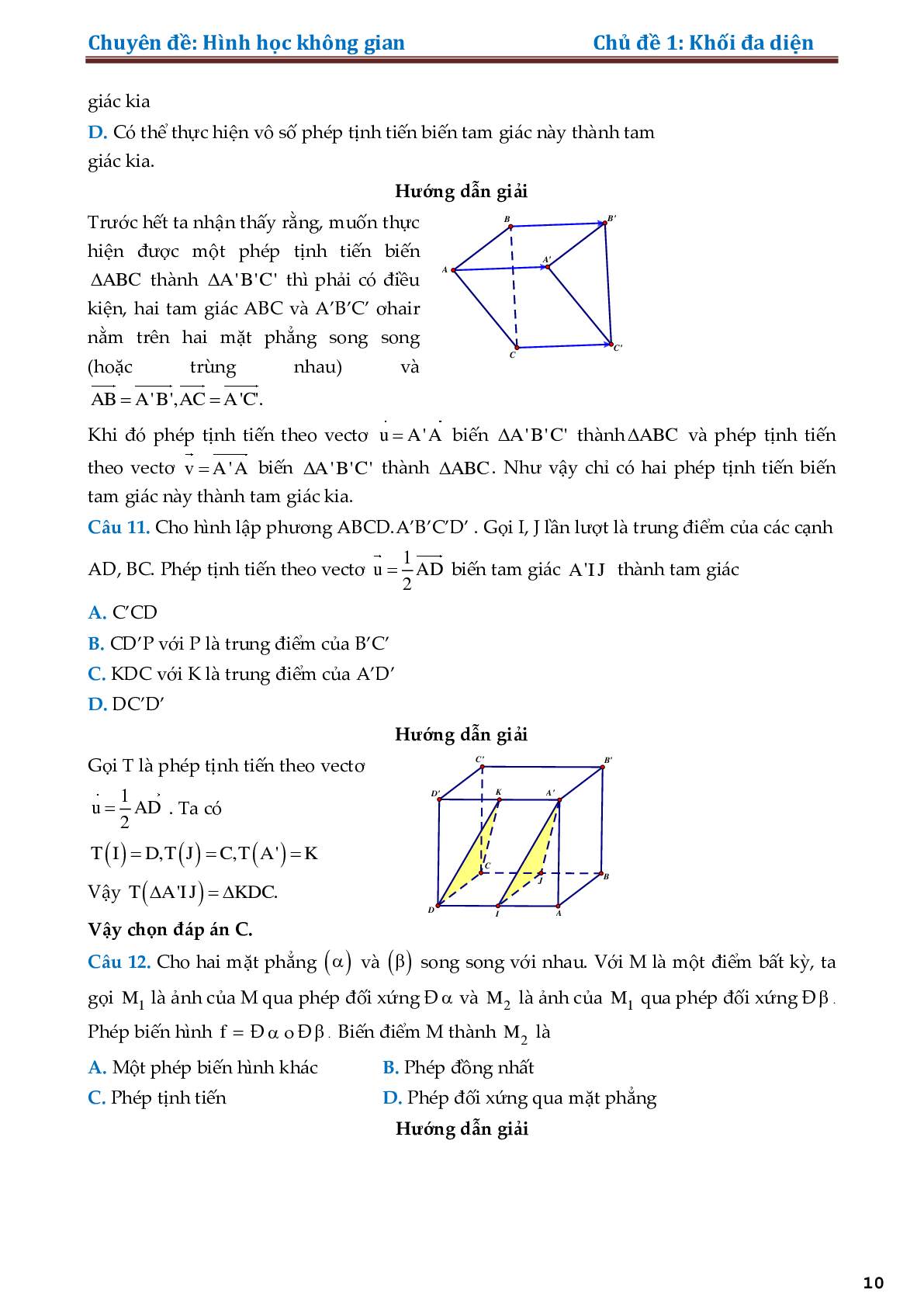 Lý thuyết về khối đa diện (trang 10)