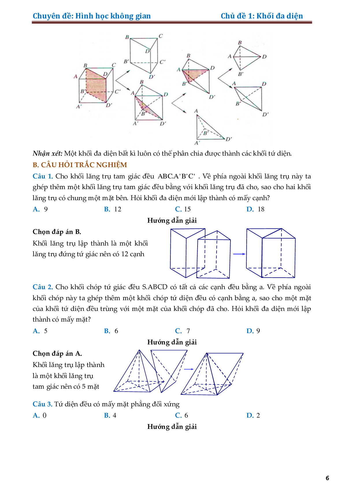 Lý thuyết về khối đa diện (trang 6)