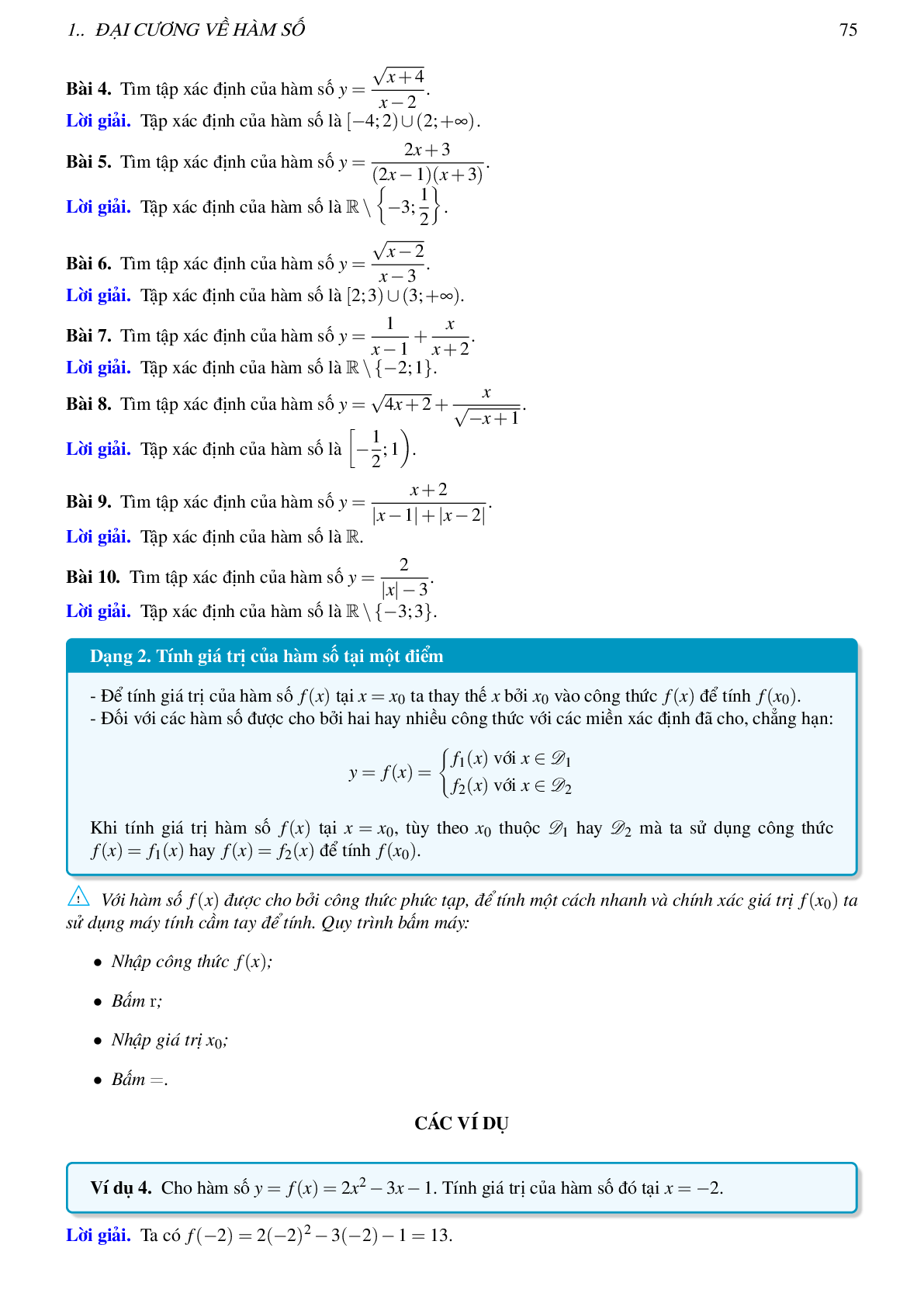 Lý thuyết, các dạng toán và bài tập về hàm số bậc nhất và bậc hai (trang 3)