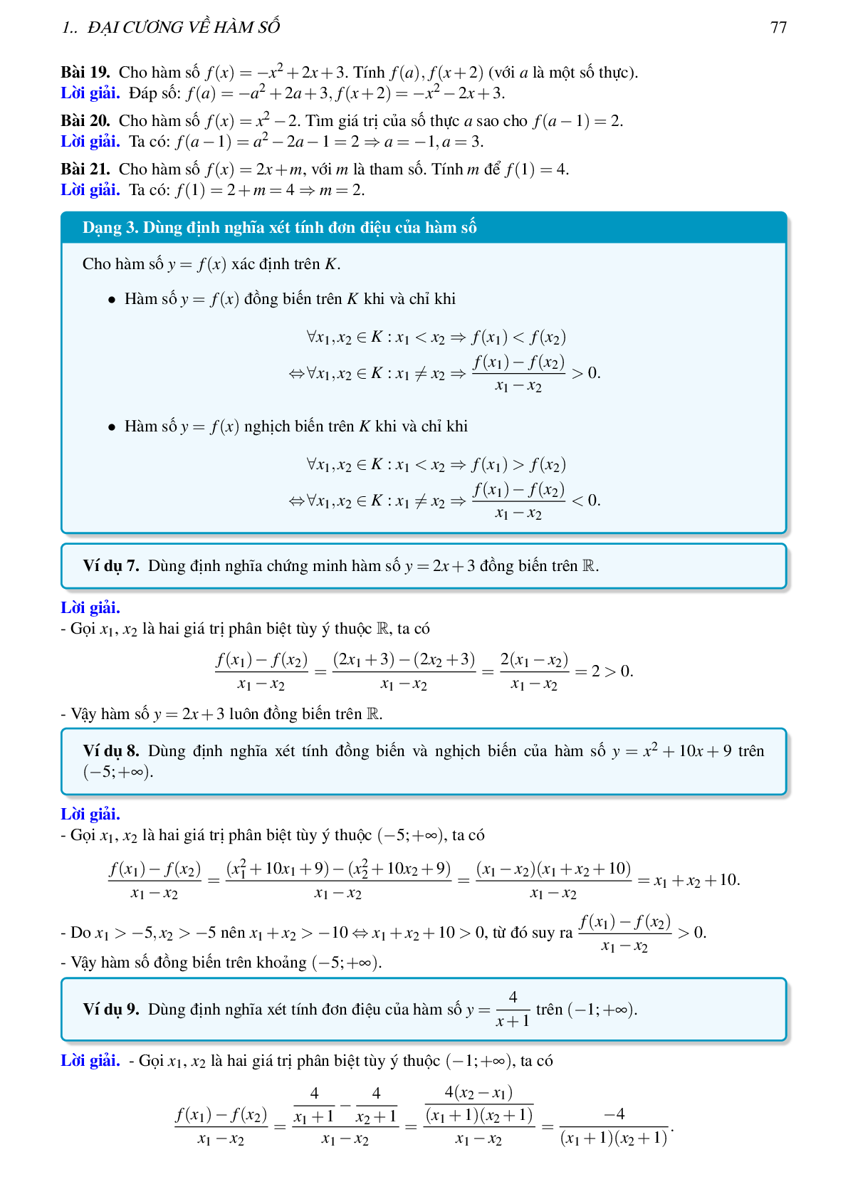 Lý thuyết, các dạng toán và bài tập về hàm số bậc nhất và bậc hai (trang 5)