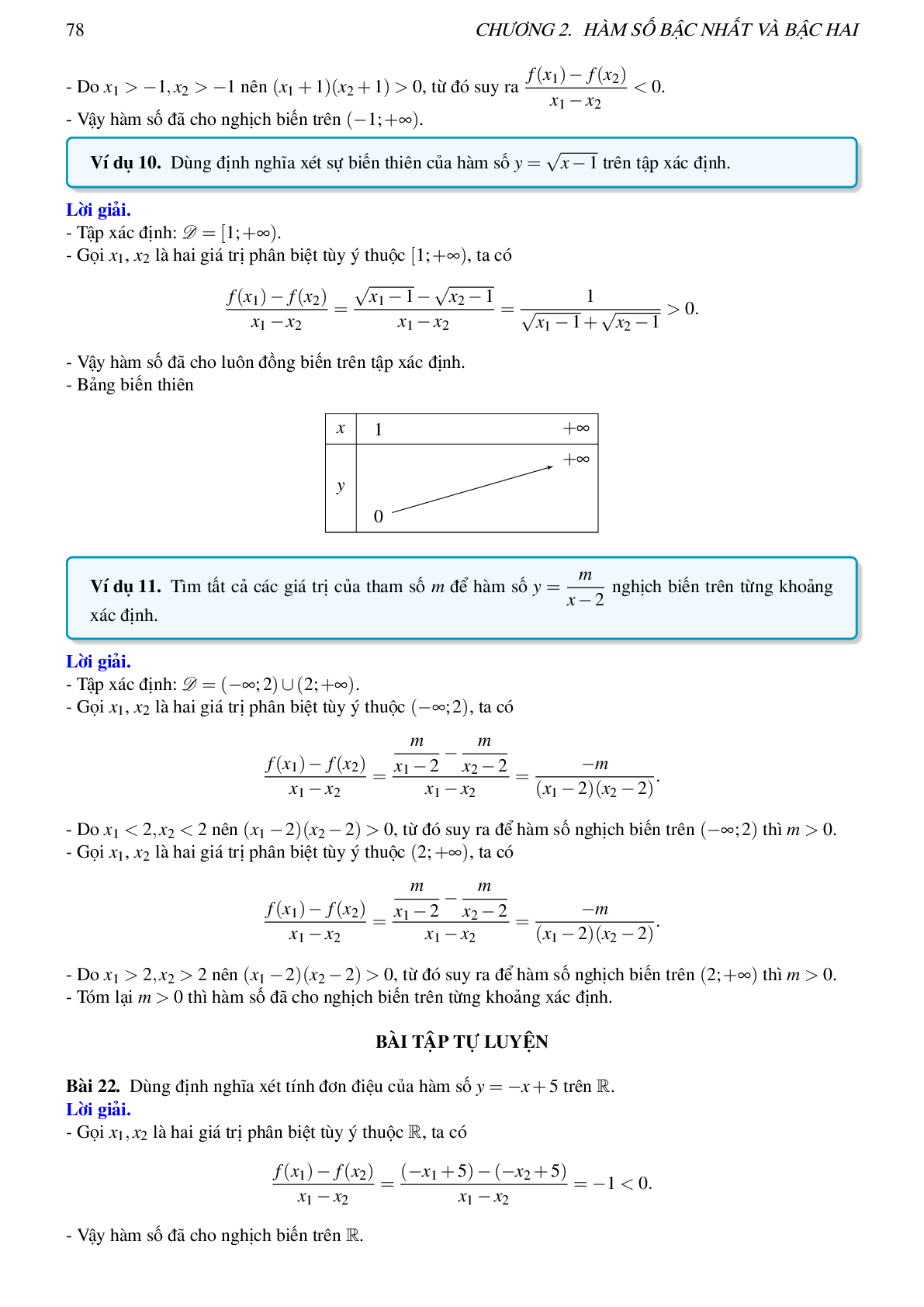 Lý thuyết, các dạng toán và bài tập về hàm số bậc nhất và bậc hai (trang 6)