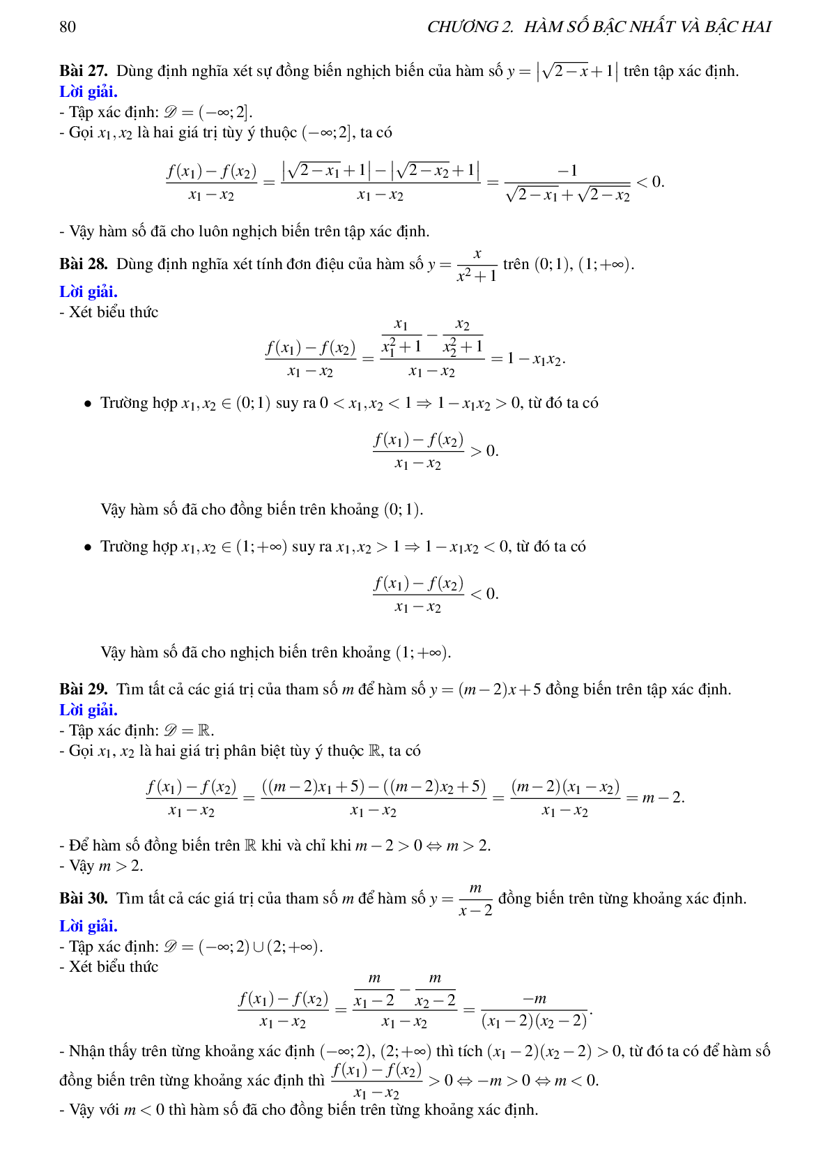 Lý thuyết, các dạng toán và bài tập về hàm số bậc nhất và bậc hai (trang 8)