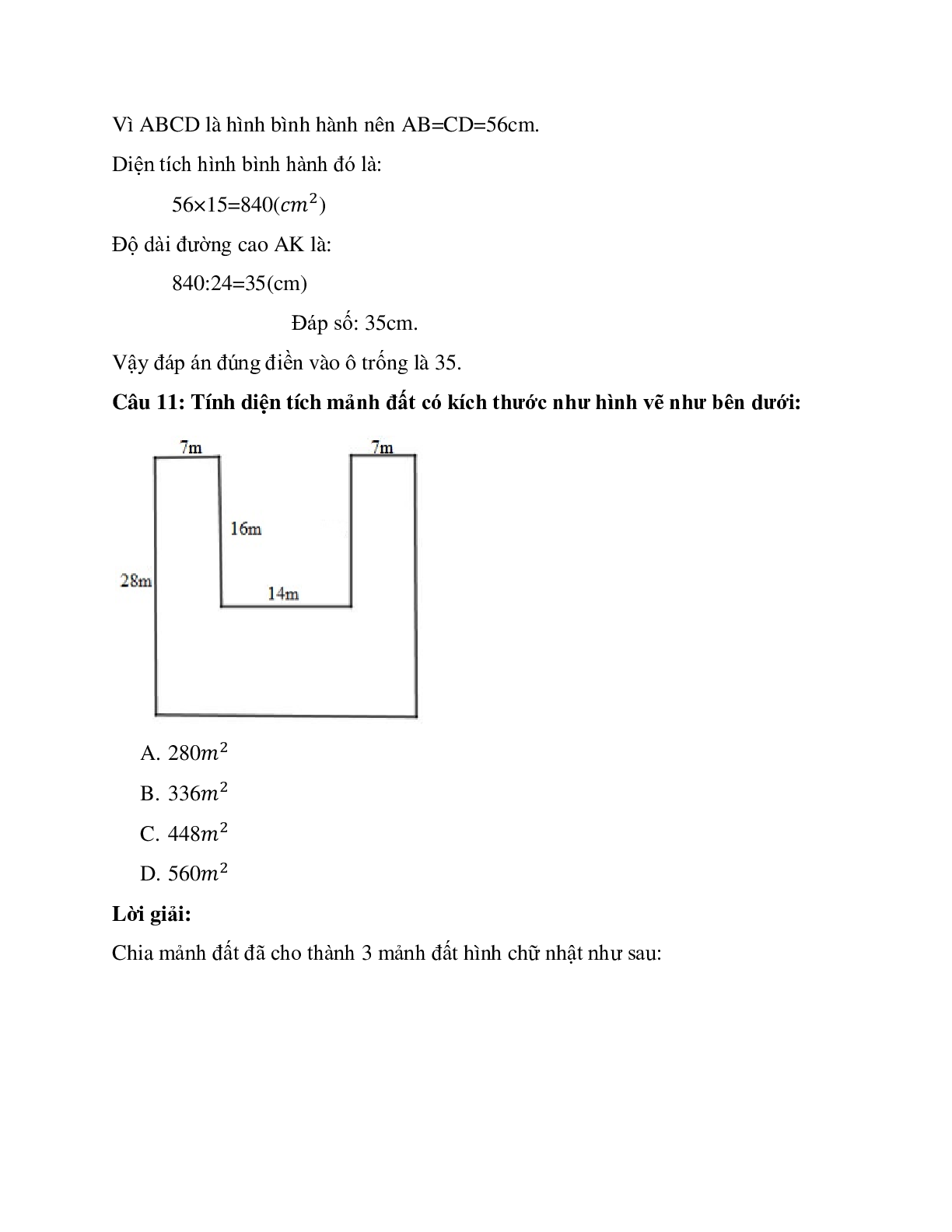 20 câu Trắc nghiệm Ôn tập về hình học có đáp án 2023 – Toán lớp 4 (trang 7)