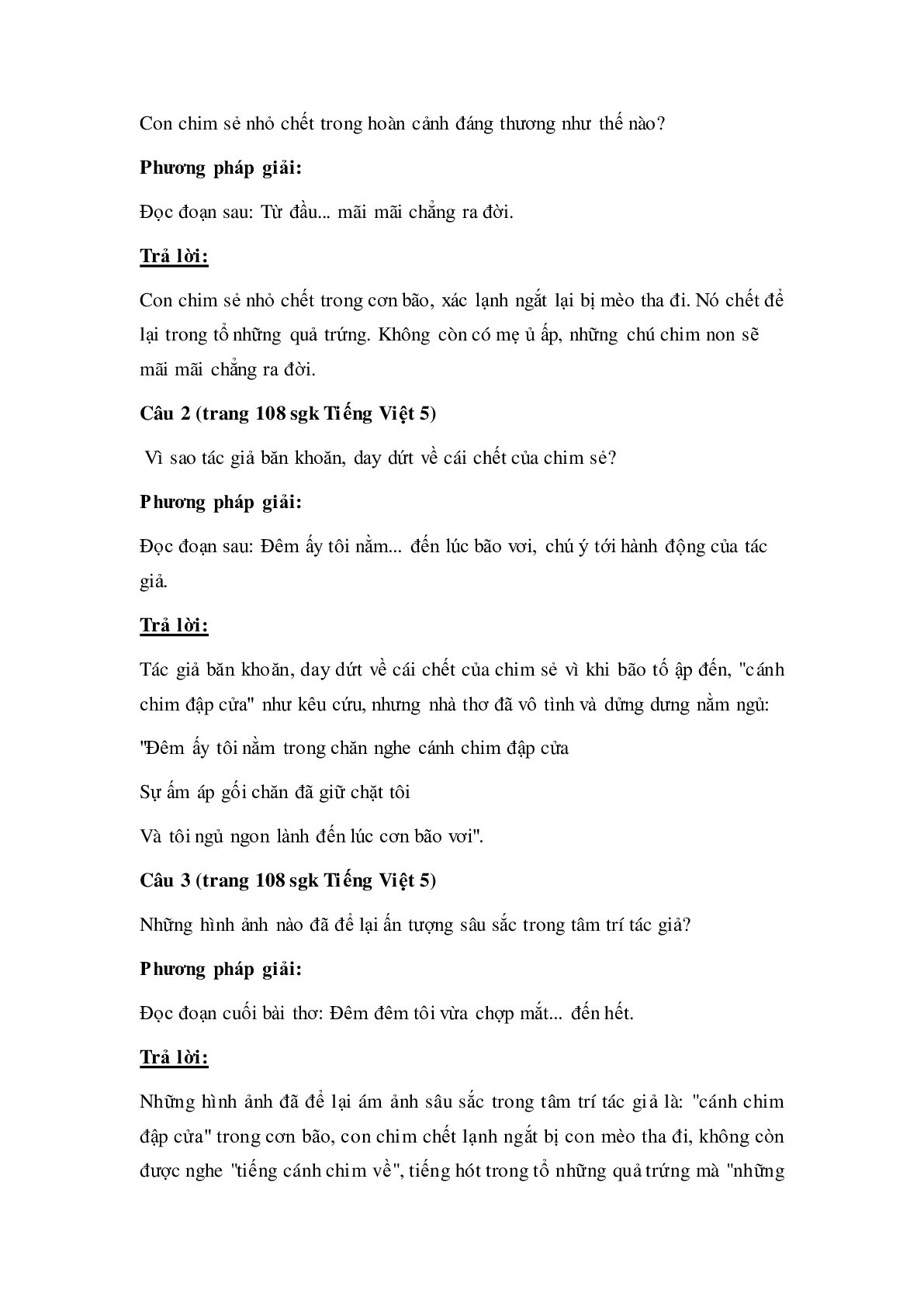 Soạn Tiếng Việt lớp 5: Tập đọc: Tiếng vọng mới nhất (trang 2)