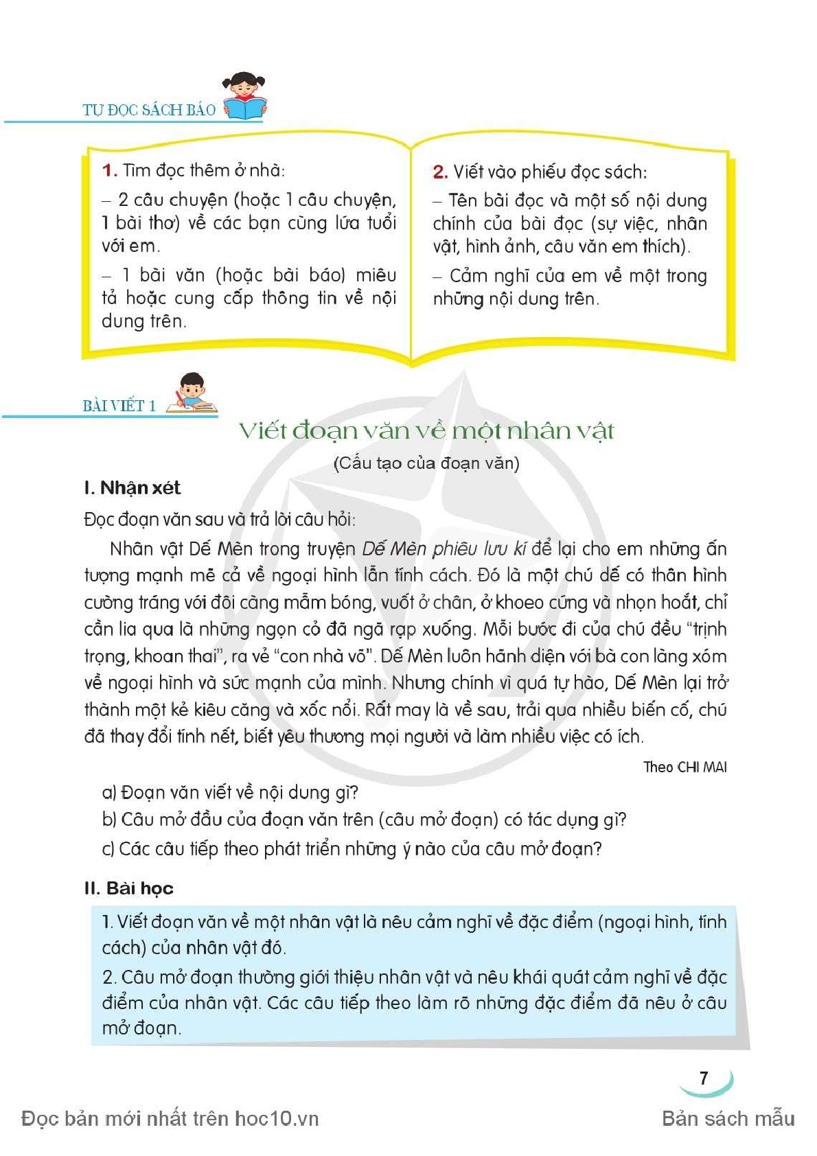 Tiếng Việt lớp 4 Tập 1 Cánh diều pdf (trang 10)