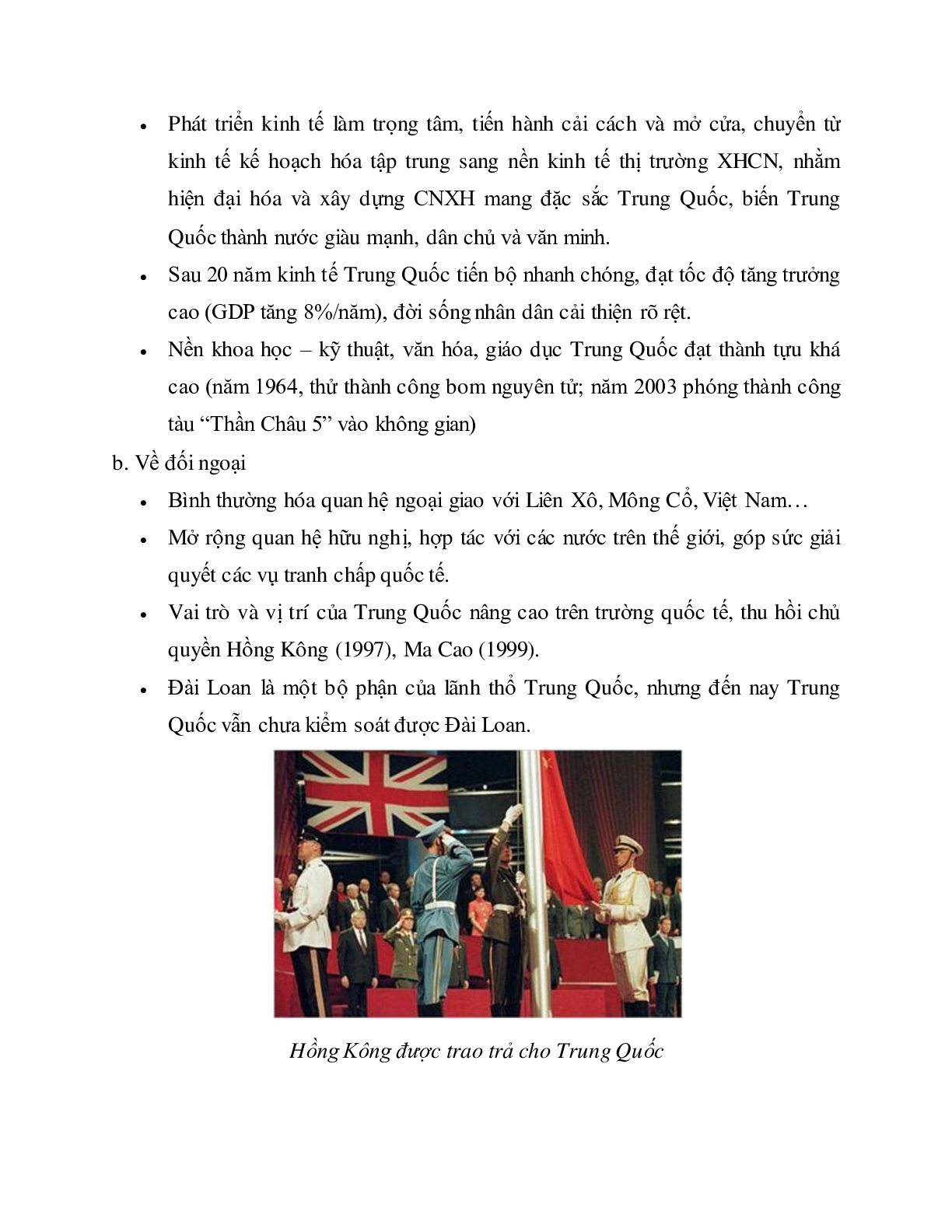 Lý thuyết môn Lịch sử 12 - bài 3: Các nước Đông Bắc Á mới nhất (trang 6)