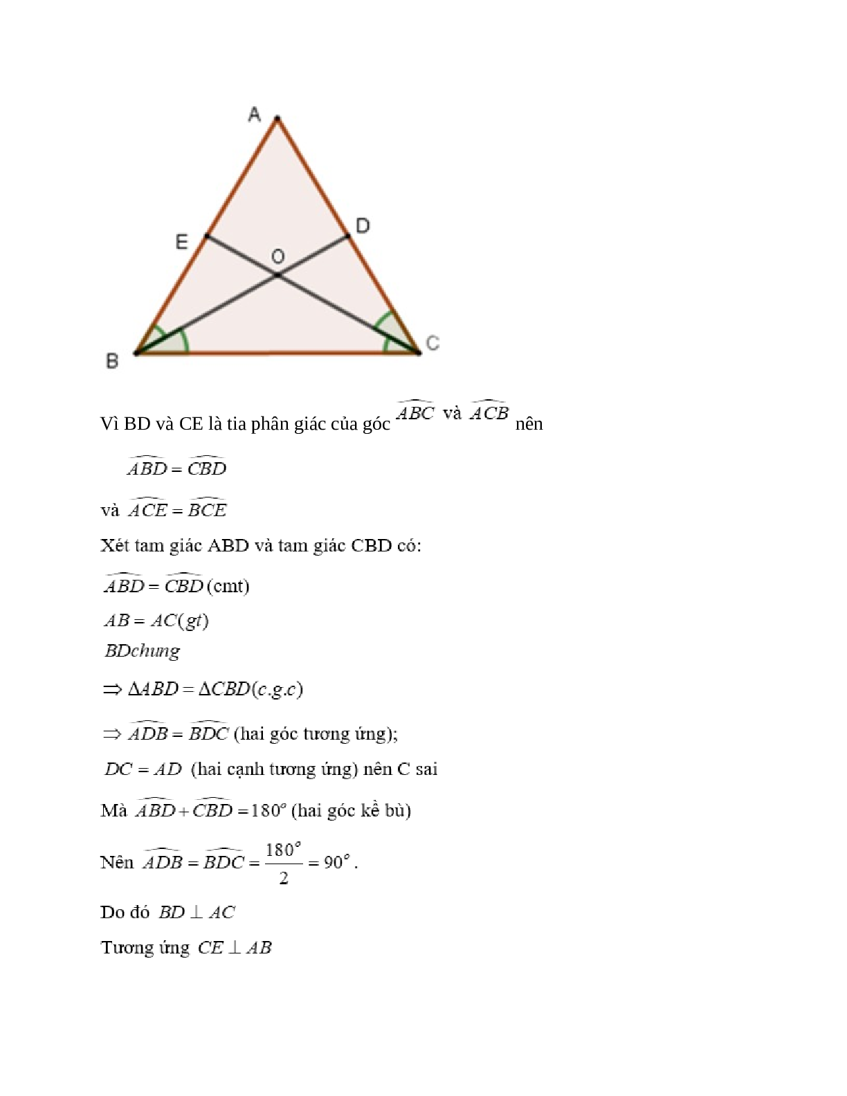 Trắc nghiệm Trường hợp bằng nhau thứ hai của tam giác:  cạnh - góc - cạnh (c.g.c) có đáp án – Toán lớp 12 (trang 6)