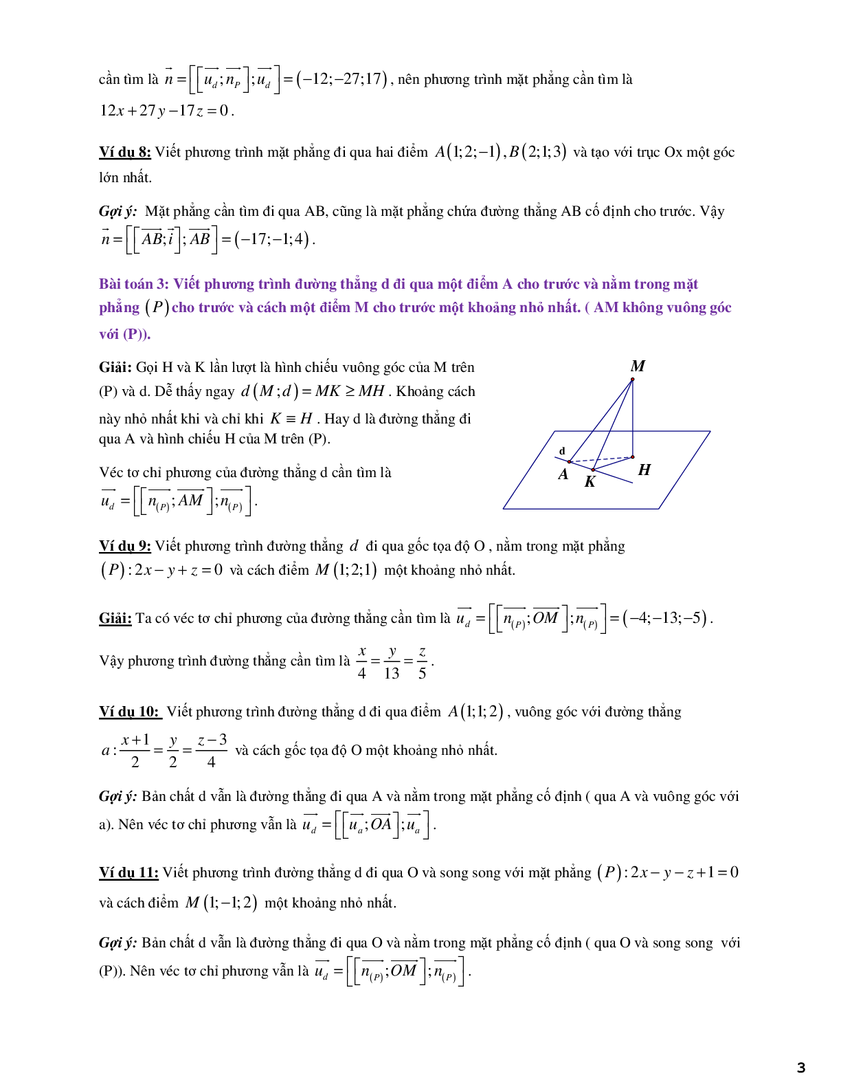 Chuyên đề hiểu rõ bản chất hình học của bài toán cực trị tọa độ không gian (trang 3)
