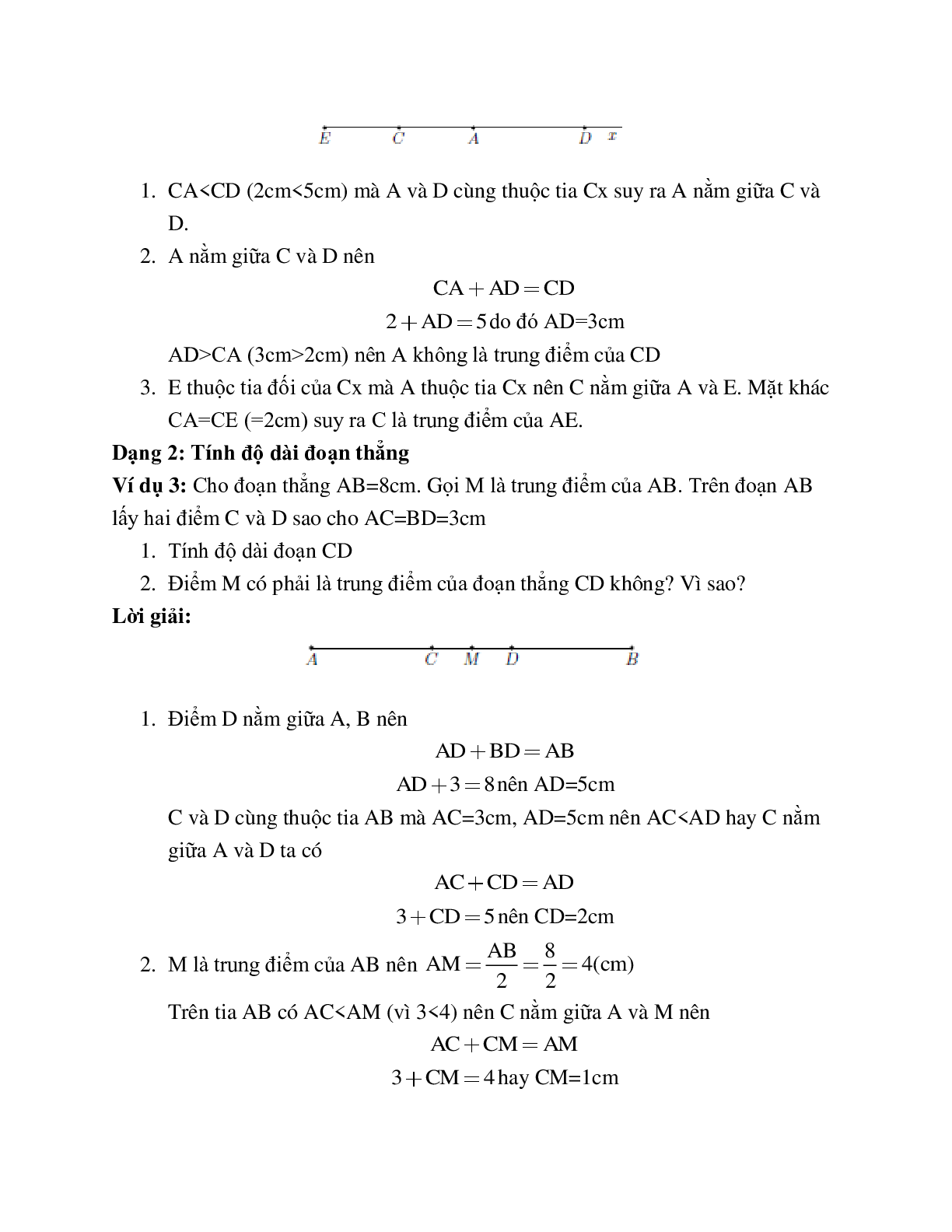 Các dạng bài tập về Trung điểm của đoạn thẳng có lời giải (trang 2)