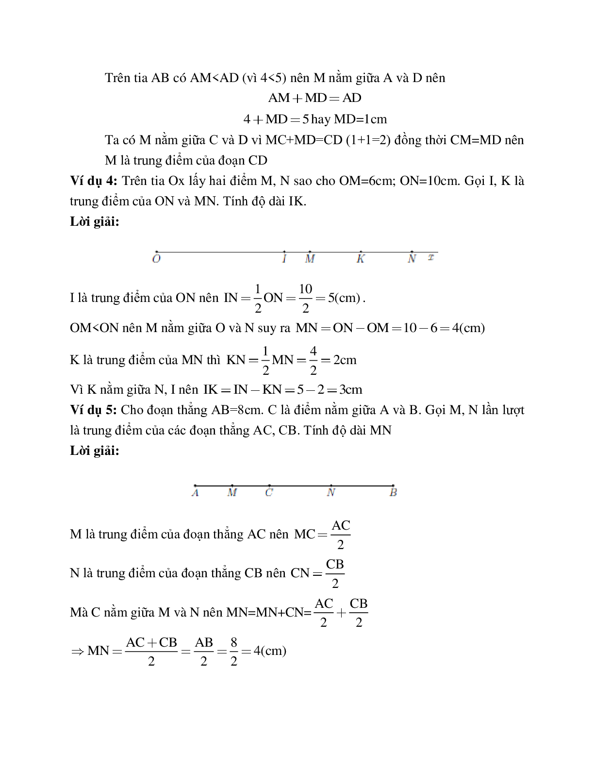 Các dạng bài tập về Trung điểm của đoạn thẳng có lời giải (trang 3)