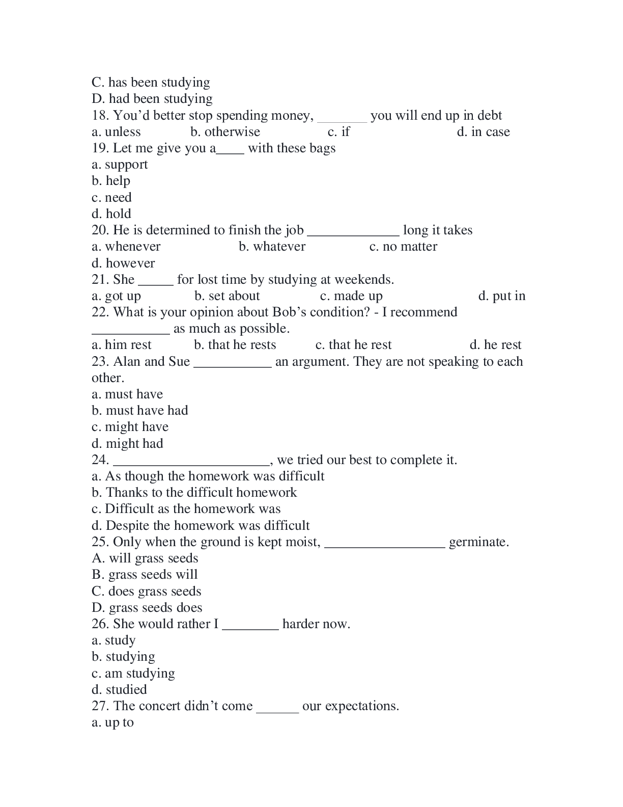 40 Bài tập trắc nghiệm Unit 1 Tiếng anh 12 chọn lọc 2023 (trang 3)