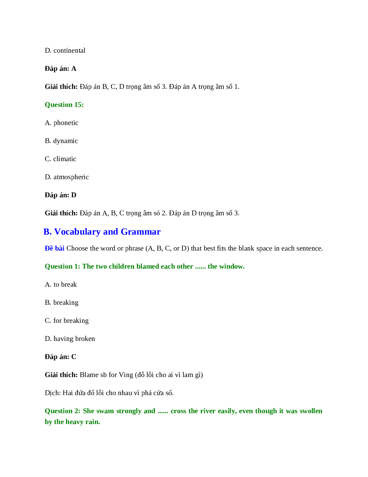60 câu Trắc nghiệm Tiếng Anh 11 Unit 6 có đáp án 2023: Competitions (trang 6)