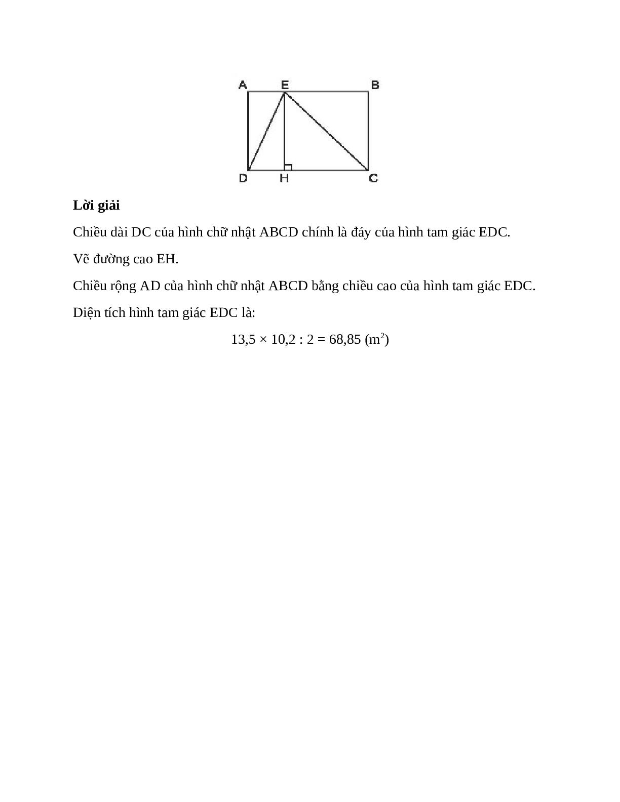 Vở bài tập Toán lớp 5 Tập 1 trang 105, 106 Bài 86: Diện tích hình tam giác (trang 2)