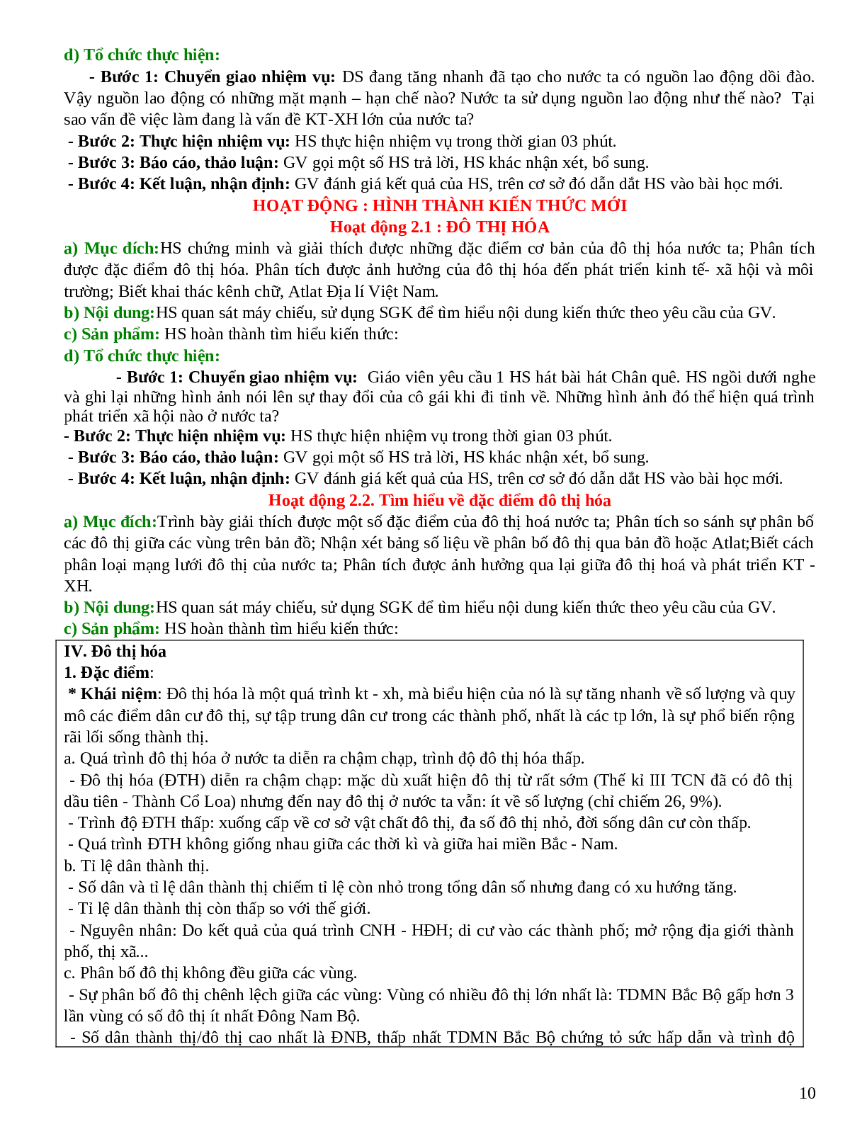 Giáo án Địa Lí 12 học kì 2 mới nhất (trang 10)