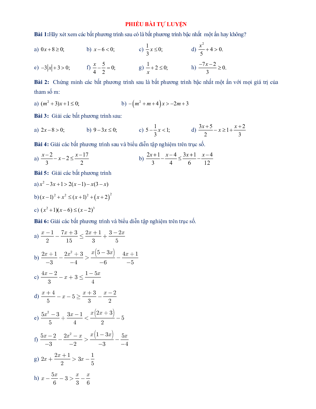 Chuyên đề bất phương trình bậc nhất một ẩn 2023 - Toán 8 (trang 9)