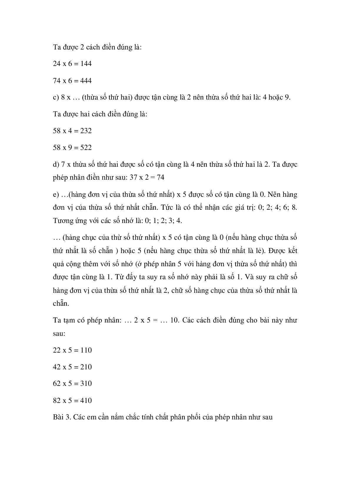 Các bài toán về Nhân số có hai chữ số với số có một chữ số (có nhớ) toán lớp 3 có đáp án, chọn lọc (trang 2)
