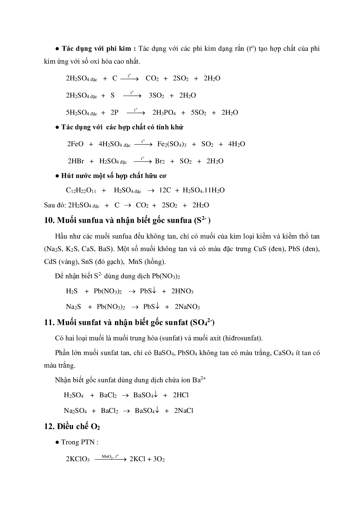 Lý thuyết và bài tập trắc nghiệm Chương Oxi môn Hóa lớp 10 có đáp án (trang 7)