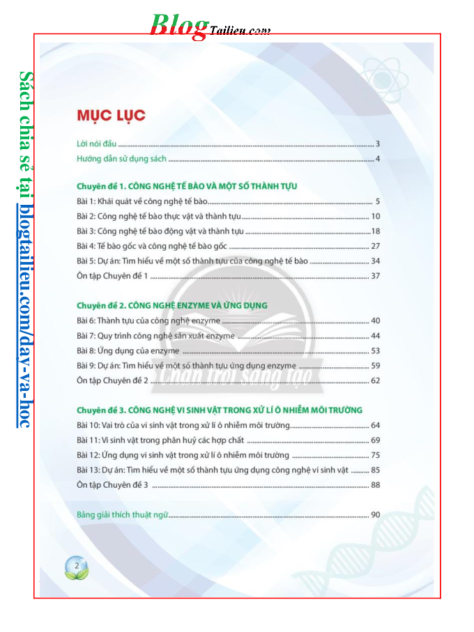 Chuyên đề học tập Sinh học 10 Chân trời sáng tạo pdf (trang 3)