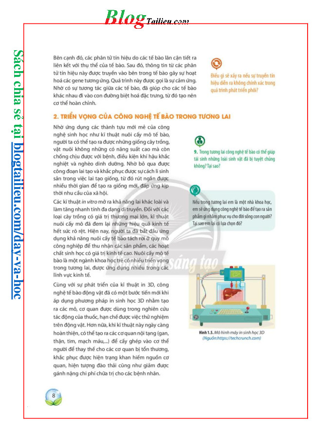 Chuyên đề học tập Sinh học 10 Chân trời sáng tạo pdf (trang 9)